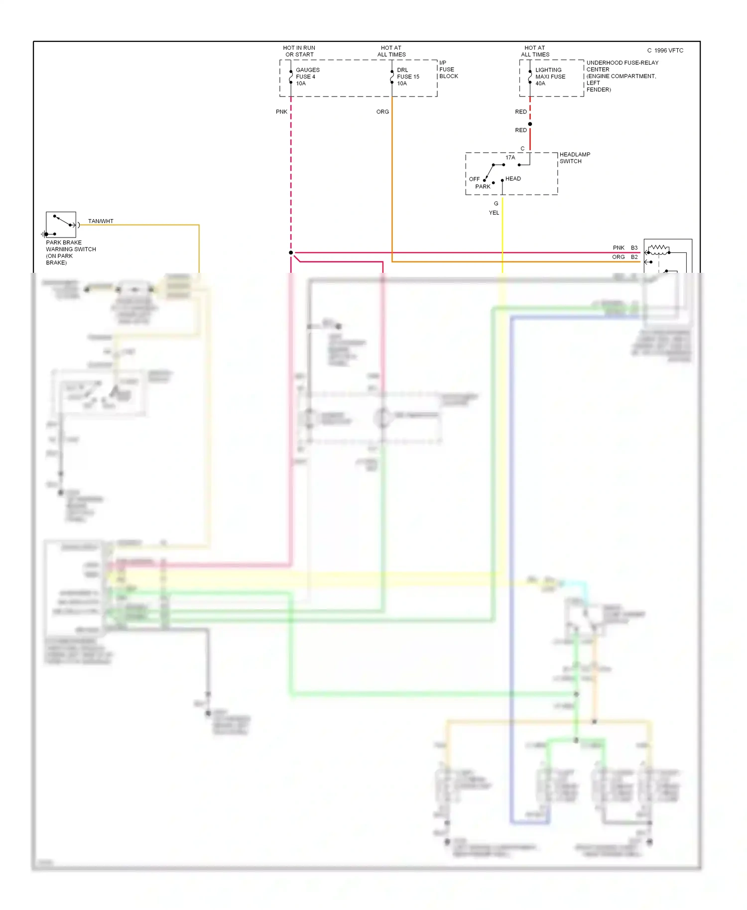 GMC Savana G3500  (1996-2013) diode array wiring diagram  (1 of 2)