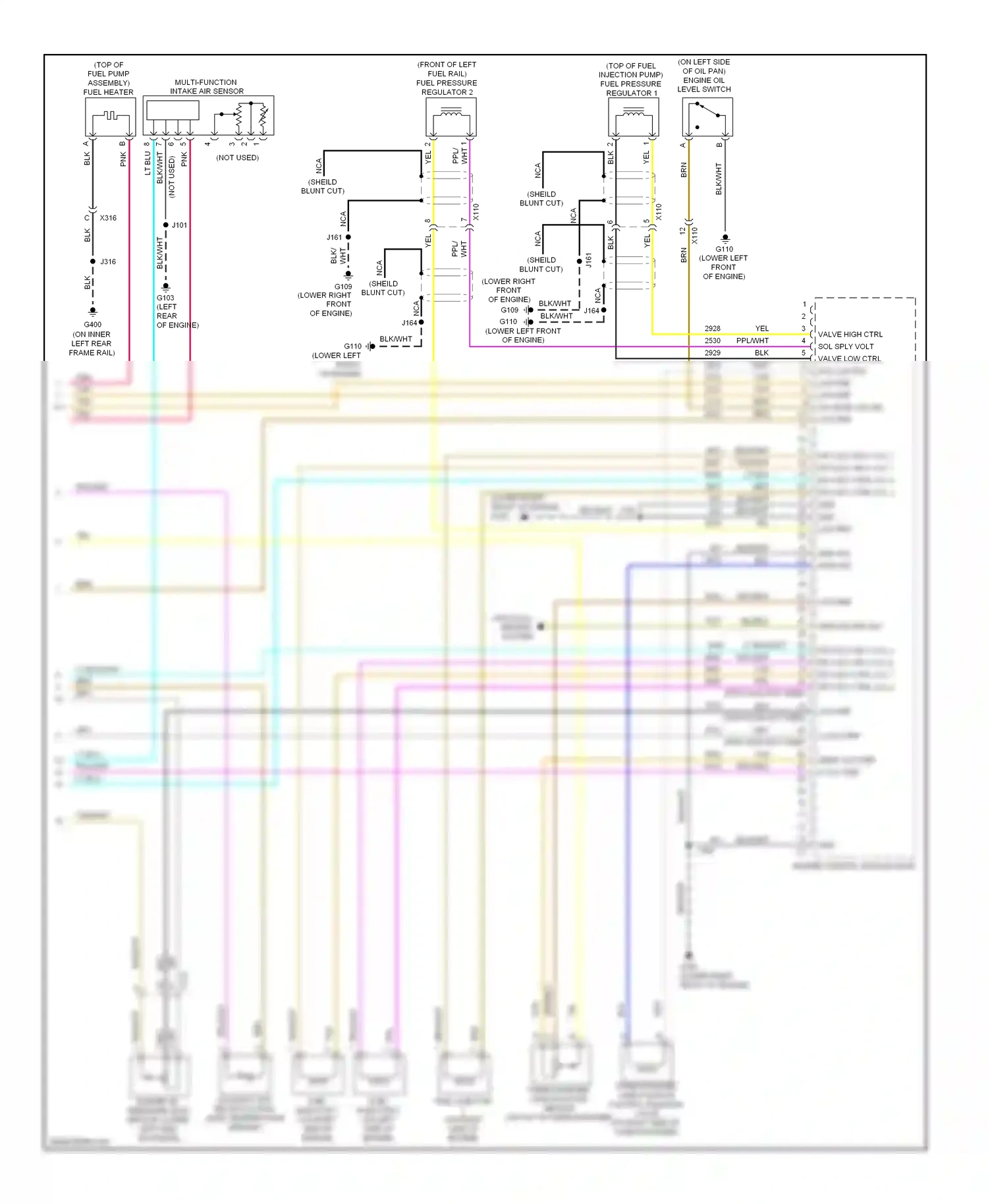 GMC Savana G3500  (1996-2013) multi-function intake air sensor wiring diagram  (1 of 1)