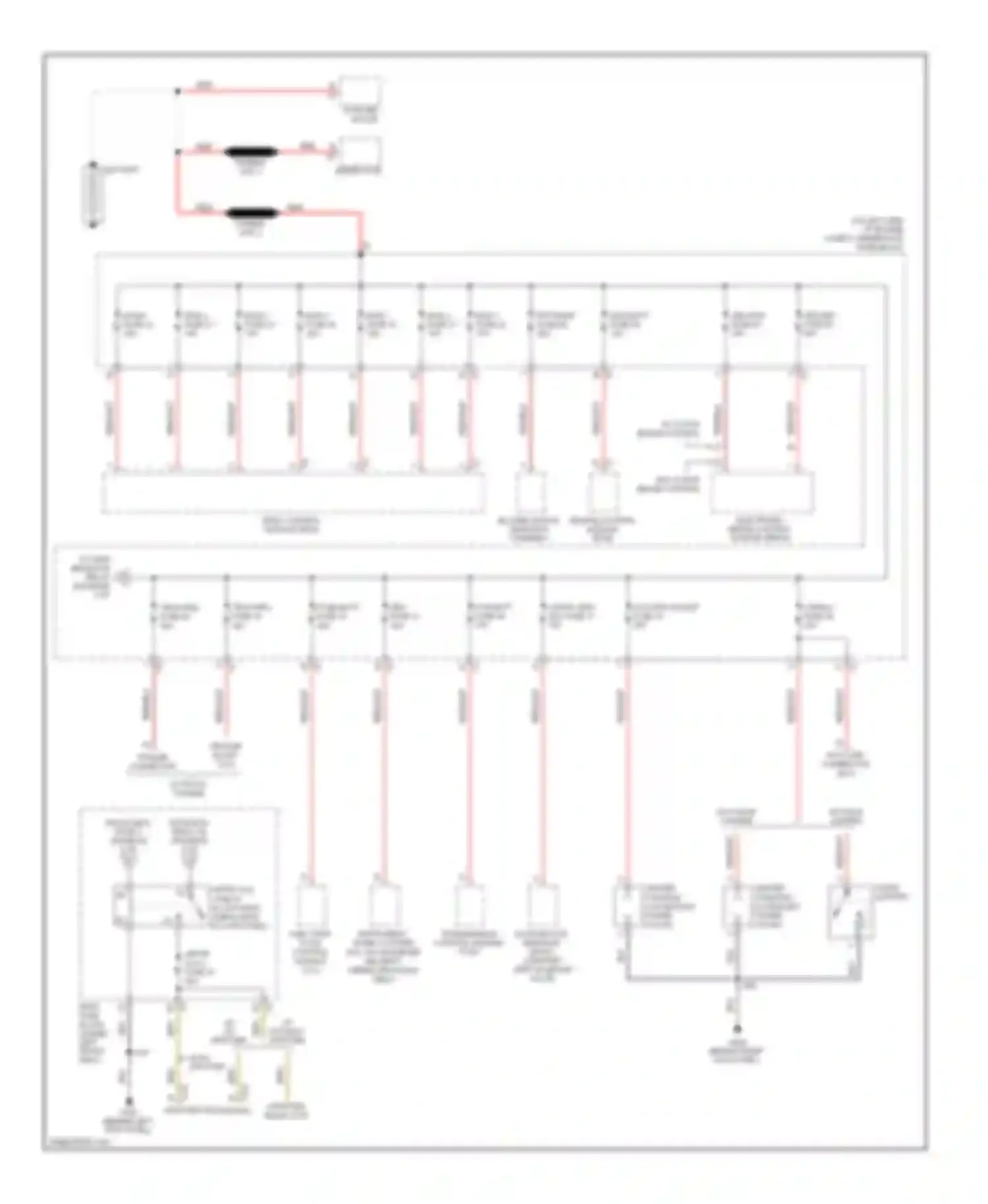 Savana H1500 GMC  (2003-2013): 5.3l vin 4, power distribution circuit (1 of 4)