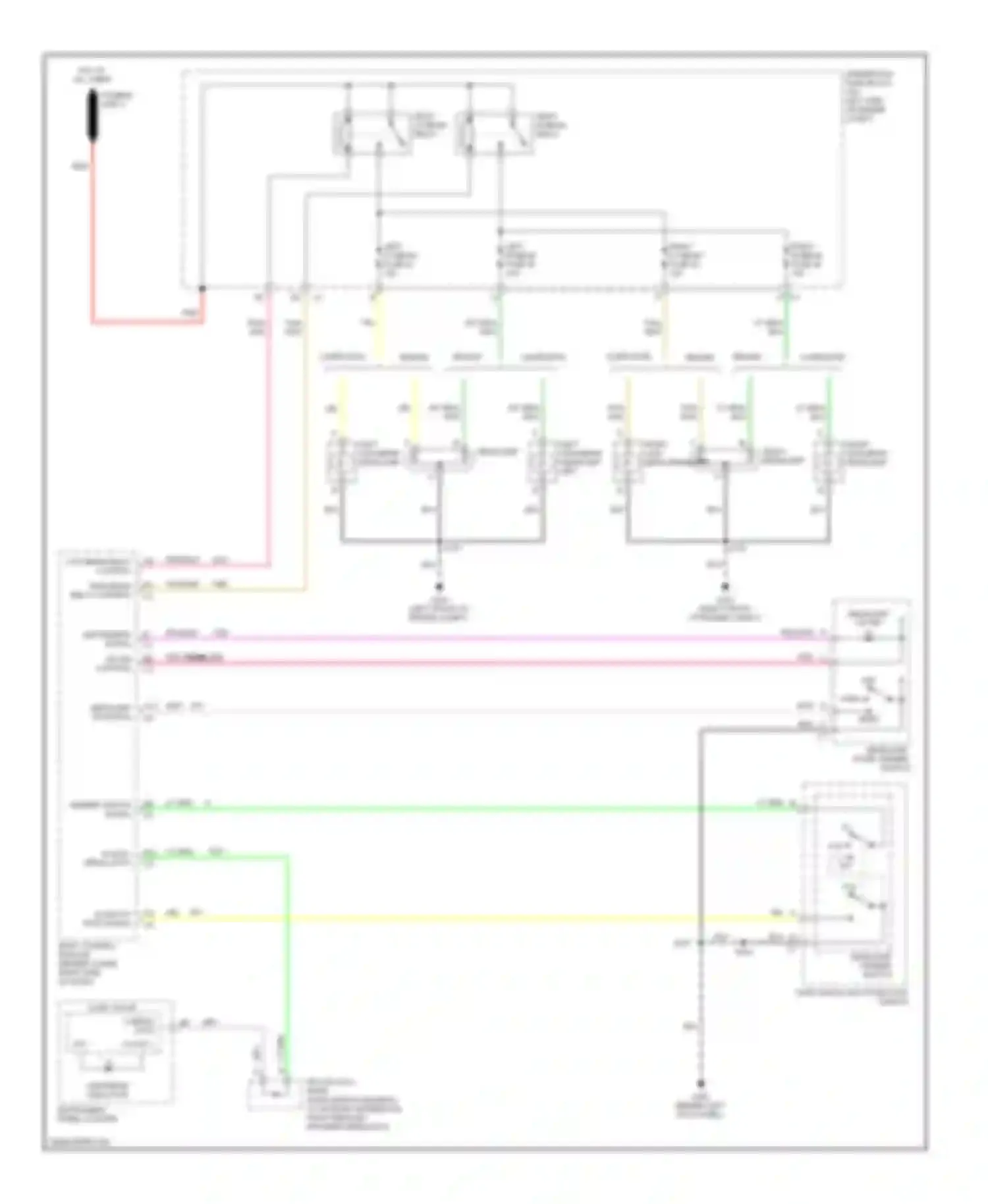 Wiring diagram fusible link 2 for GMC Savana H1500  (2003-2013) (3 of 8)
