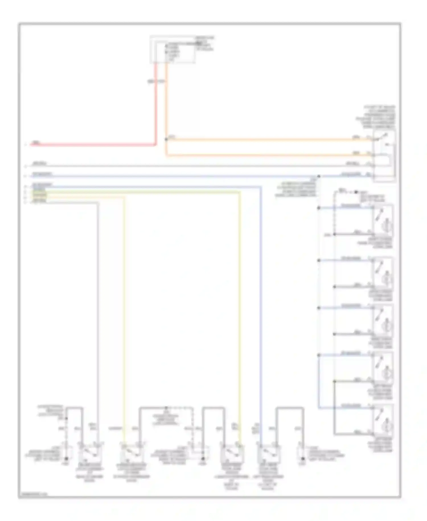 Wiring diagram (in body harness, attached to lower right "b" pillar for GMC Savana H1500  (2003-2013) (5 of 7)
