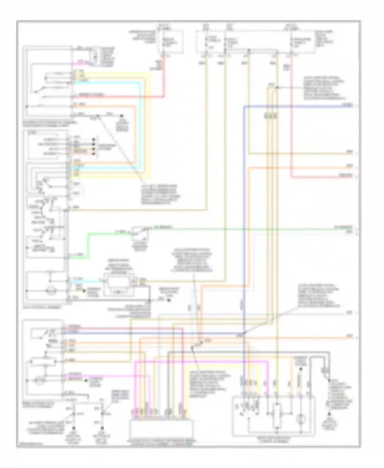 Wiring diagram vent heat heat/def def off max norm bi-lev for GMC Savana H1500  (2003-2013) (2 of 2)