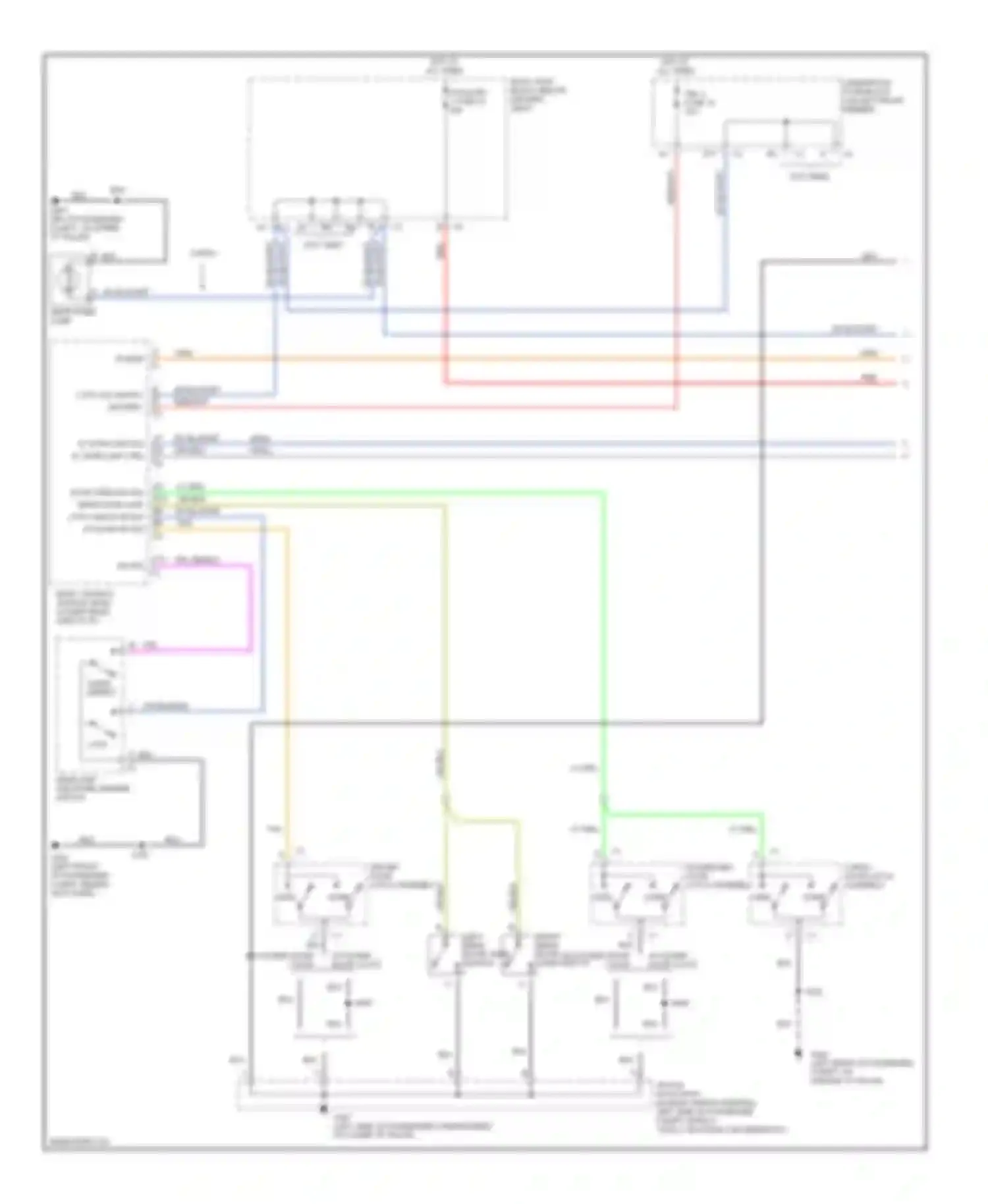 Savana H2500 GMC  (2003-2003): Courtesy lamps circuit, without upfitter package (1 of 2)
