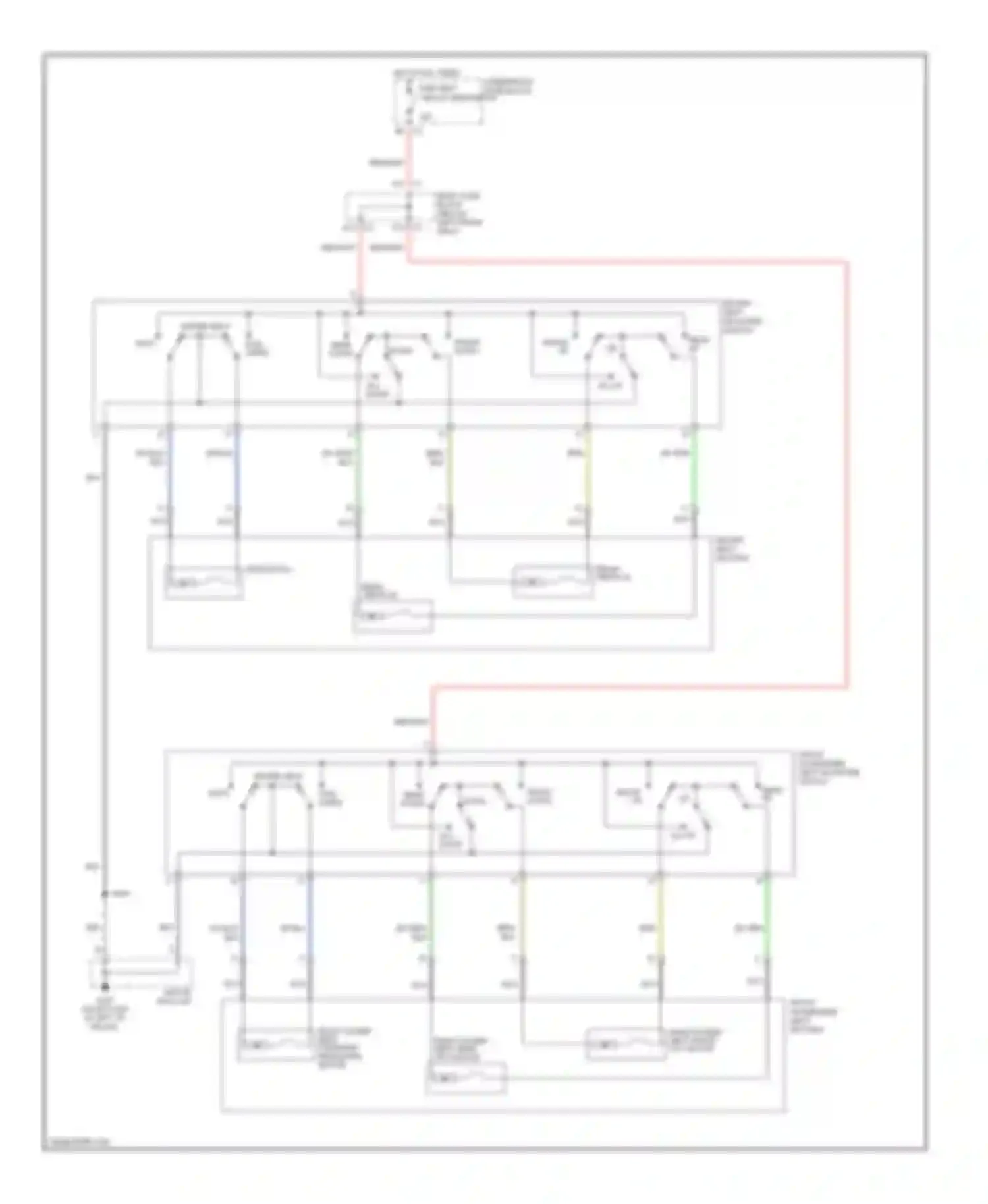 Savana H2500 GMC  (2003-2003): Power seats circuit