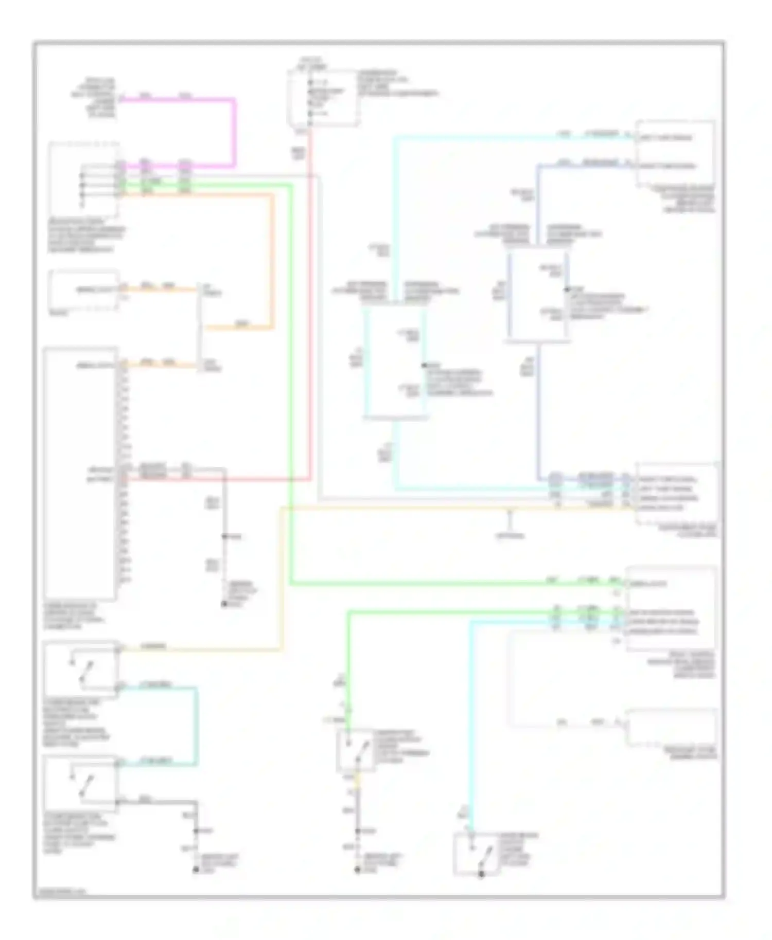 Savana H2500 GMC  (2003-2003): Warning systems circuit