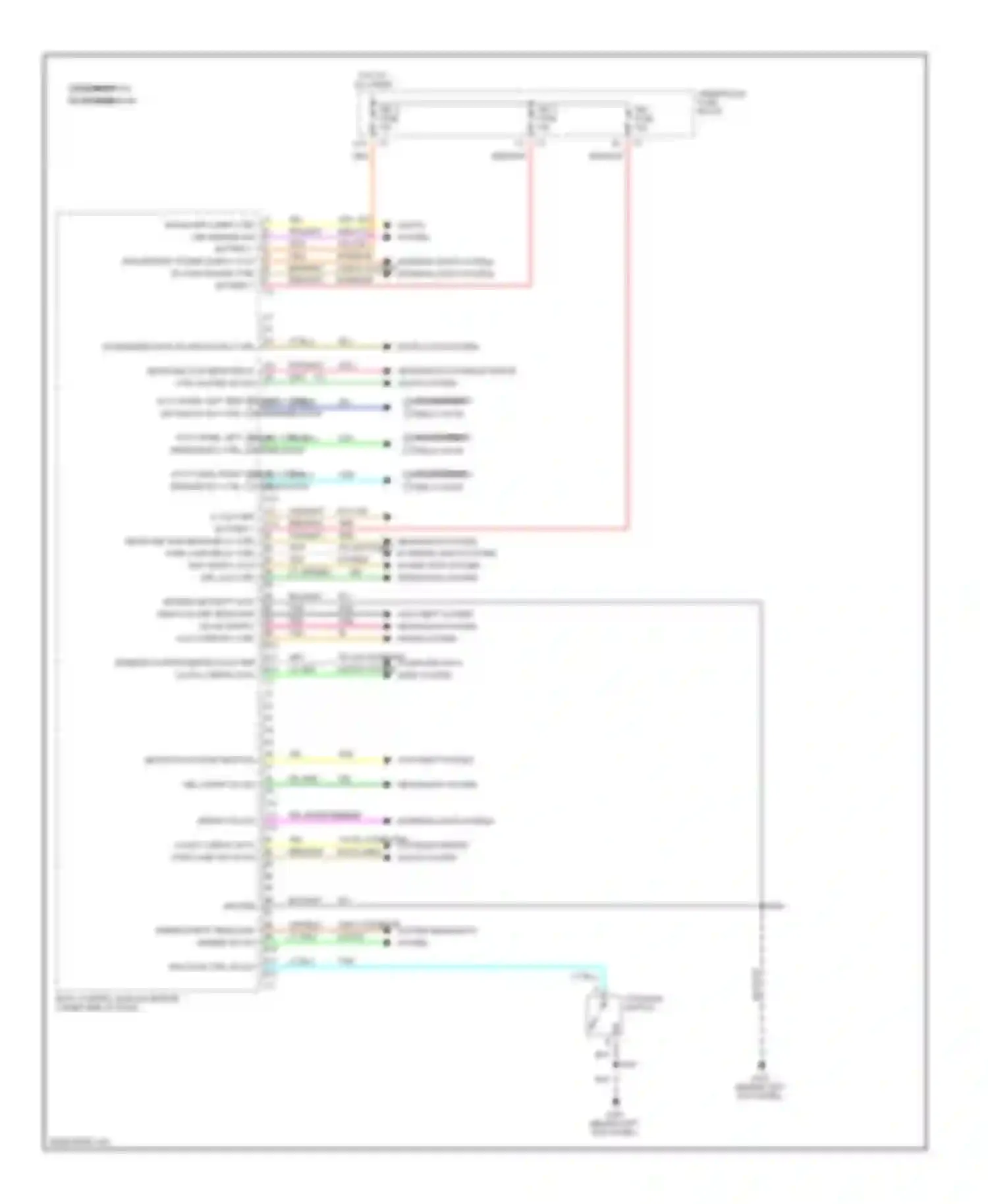 Wiring diagram accy panel left side rly ctrl 1 2 driver door release rly ctrl for GMC Savana H2500  (2003-2003) (1 of 1)