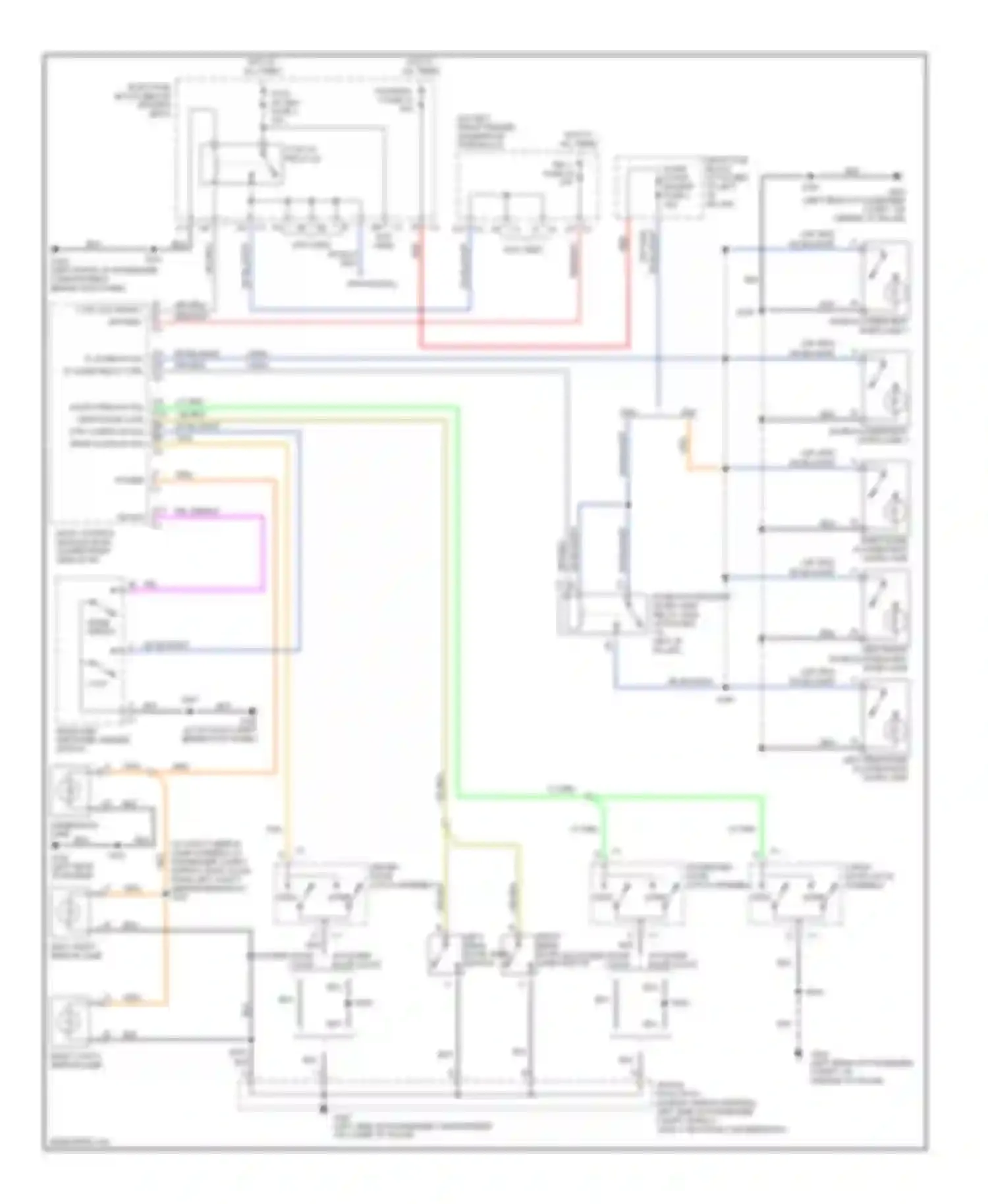Wiring diagram left front dome fluorescent work lamp for GMC Savana H2500  (2003-2003) (2 of 3)