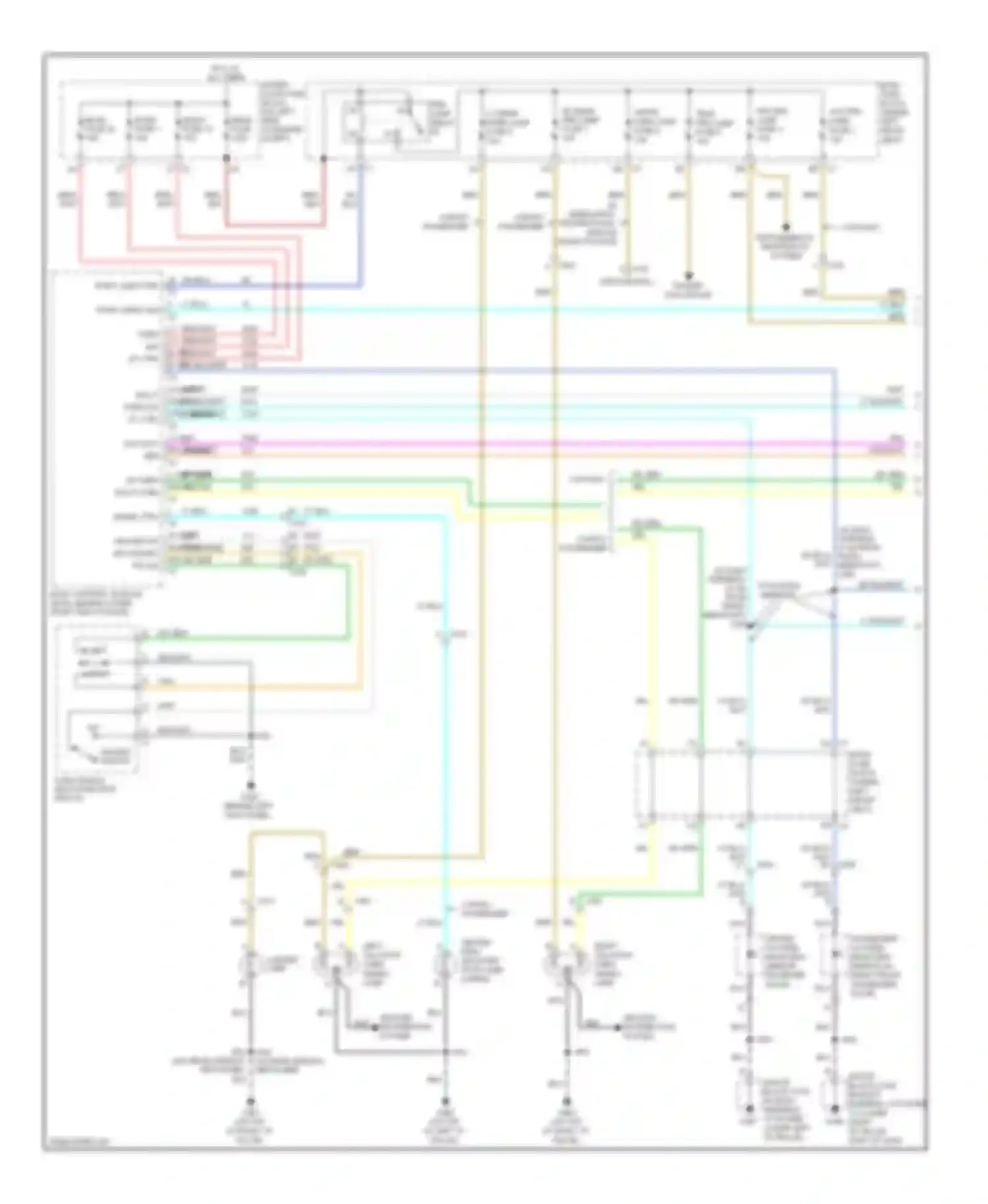 Savana Special G3500 GMC  (1996-2011): Exterior lamps circuit (1 of 2)