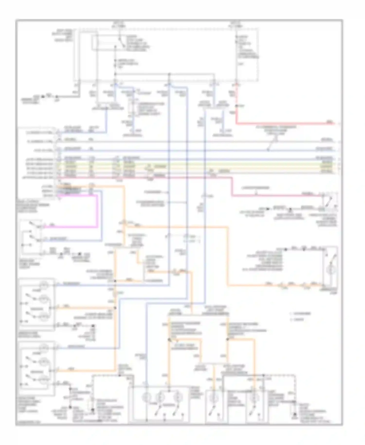 Savana Special G3500 GMC  (1996-2011): Courtesy lamps circuit (1 of 2)