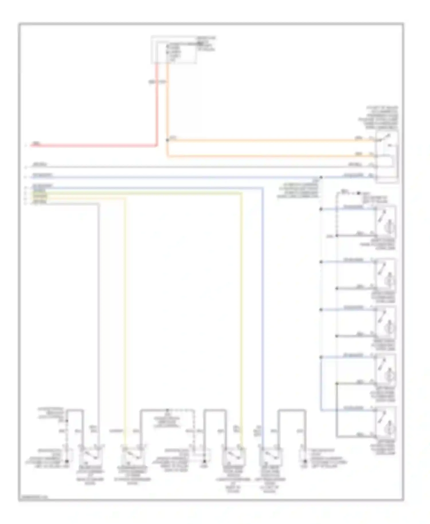 Savana Special G3500 GMC  (1996-2011): Courtesy lamps circuit (2 of 2)
