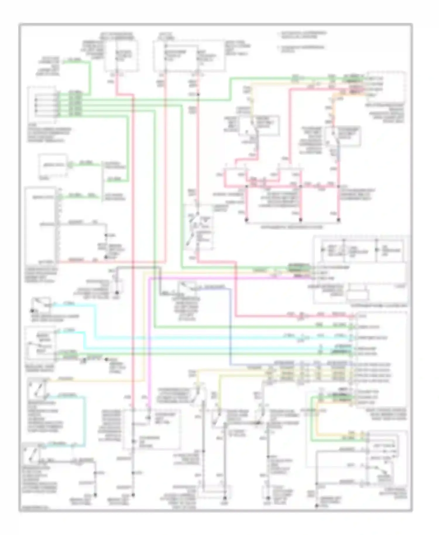 Savana Special G3500 GMC  (1996-2011): Warning systems circuit