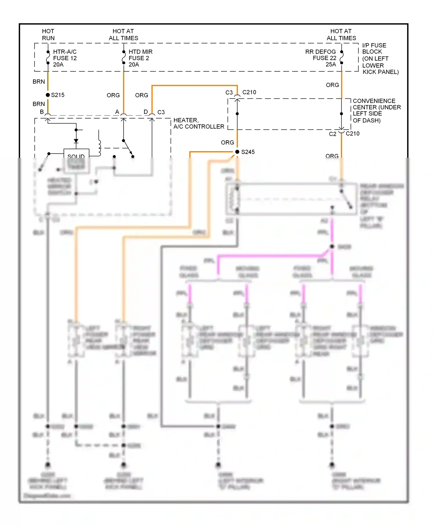 GMC Savana Special G3500  (1996-2011) solid state timer wiring diagram  (1 of 2)