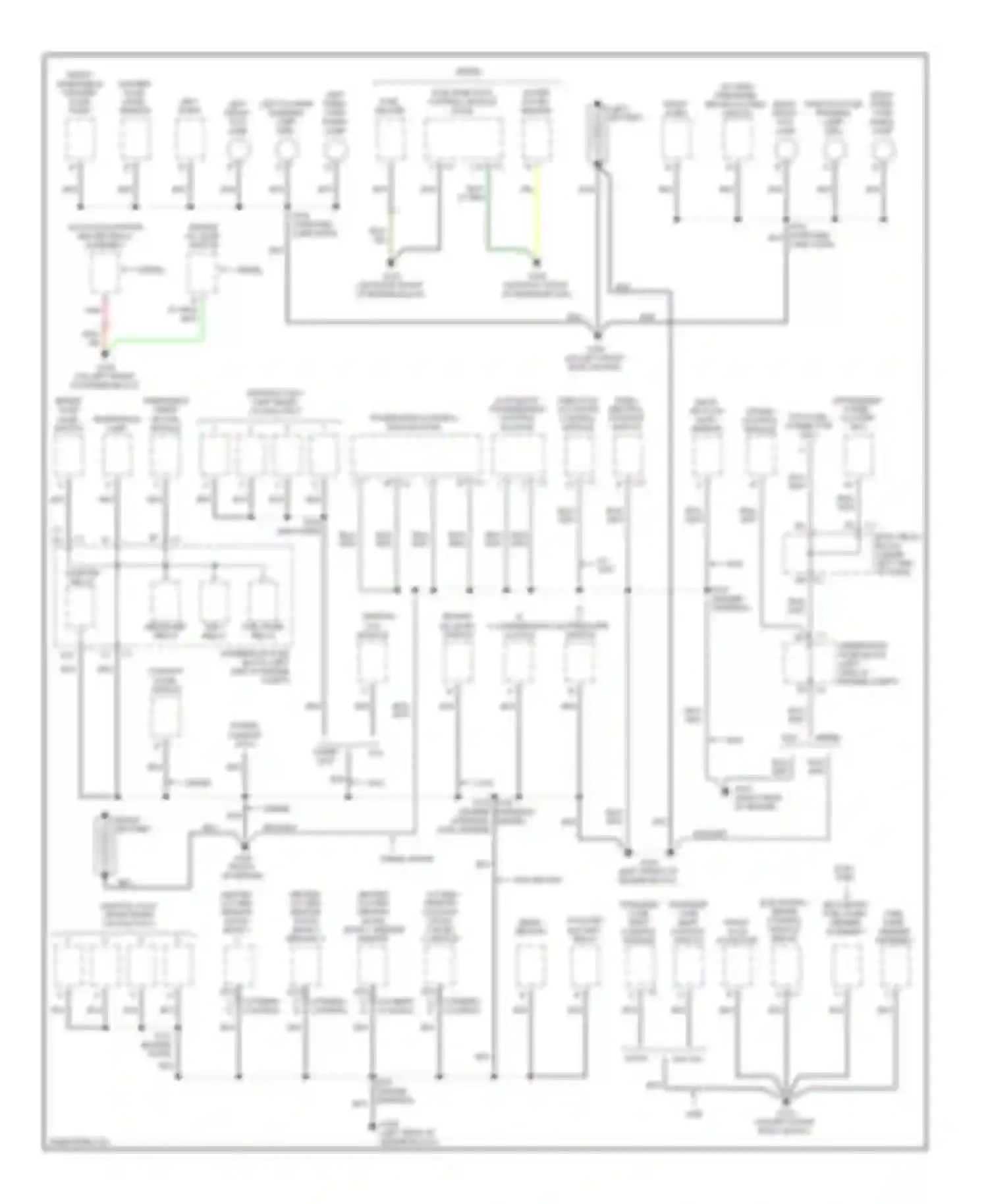 Sierra 1500 HD GMC  (2001-2006): Ground distribution circuit (1 of 4)