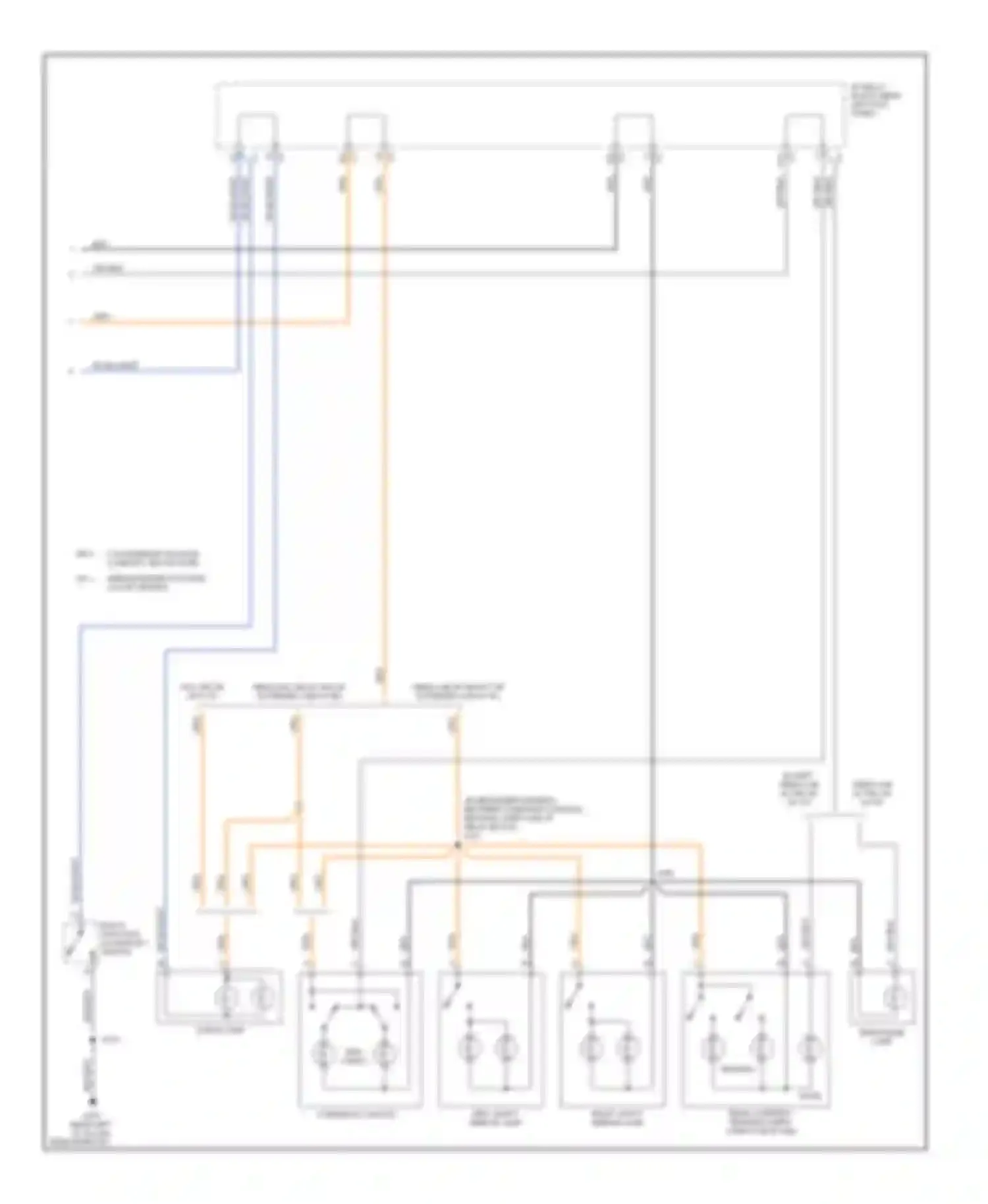 Sierra 1500 HD GMC  (2001-2006): Courtesy lamps circuit (2 of 2)
