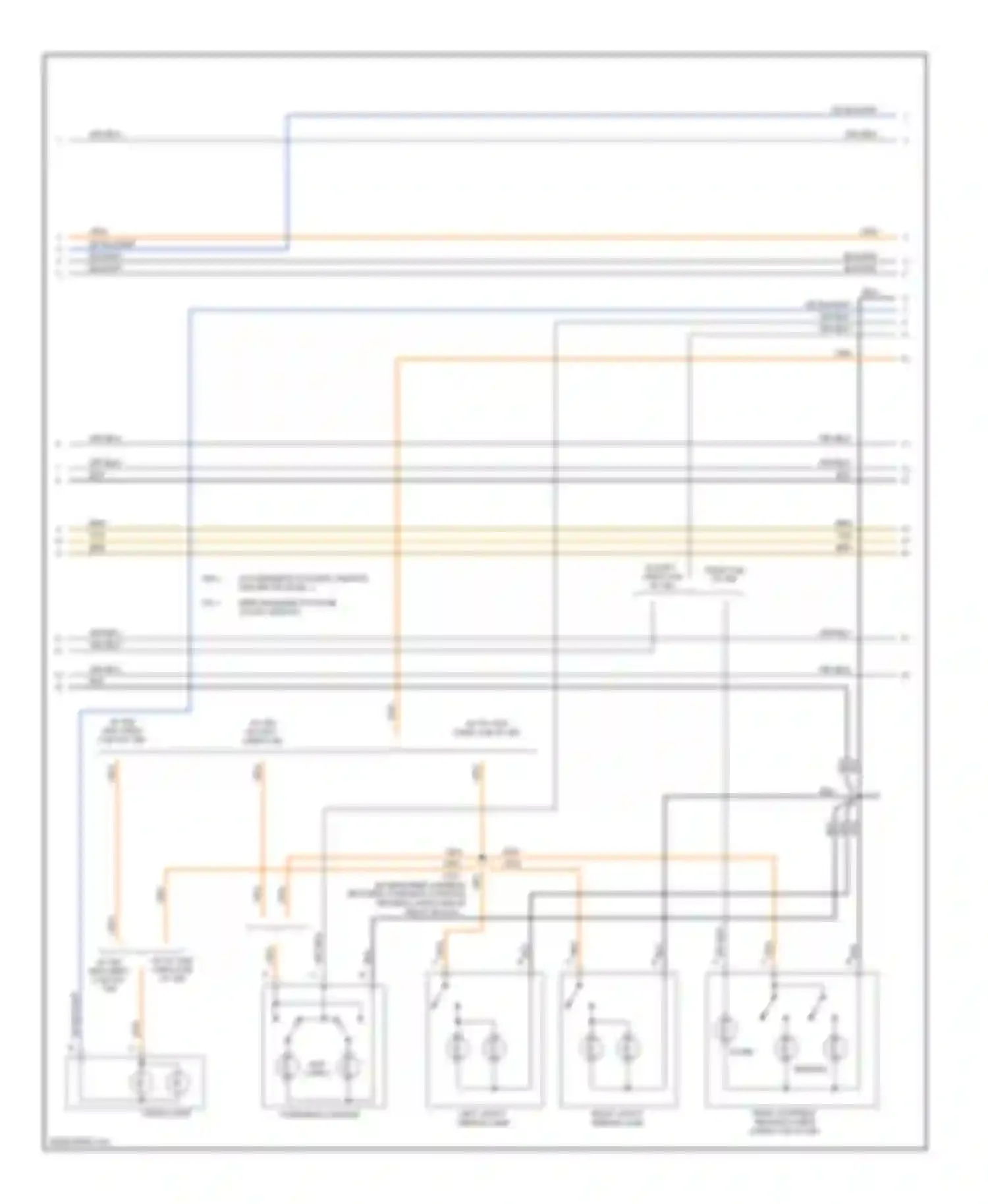 Sierra 1500 HD GMC  (2001-2006): Courtesy lamps circuit (2 of 3)