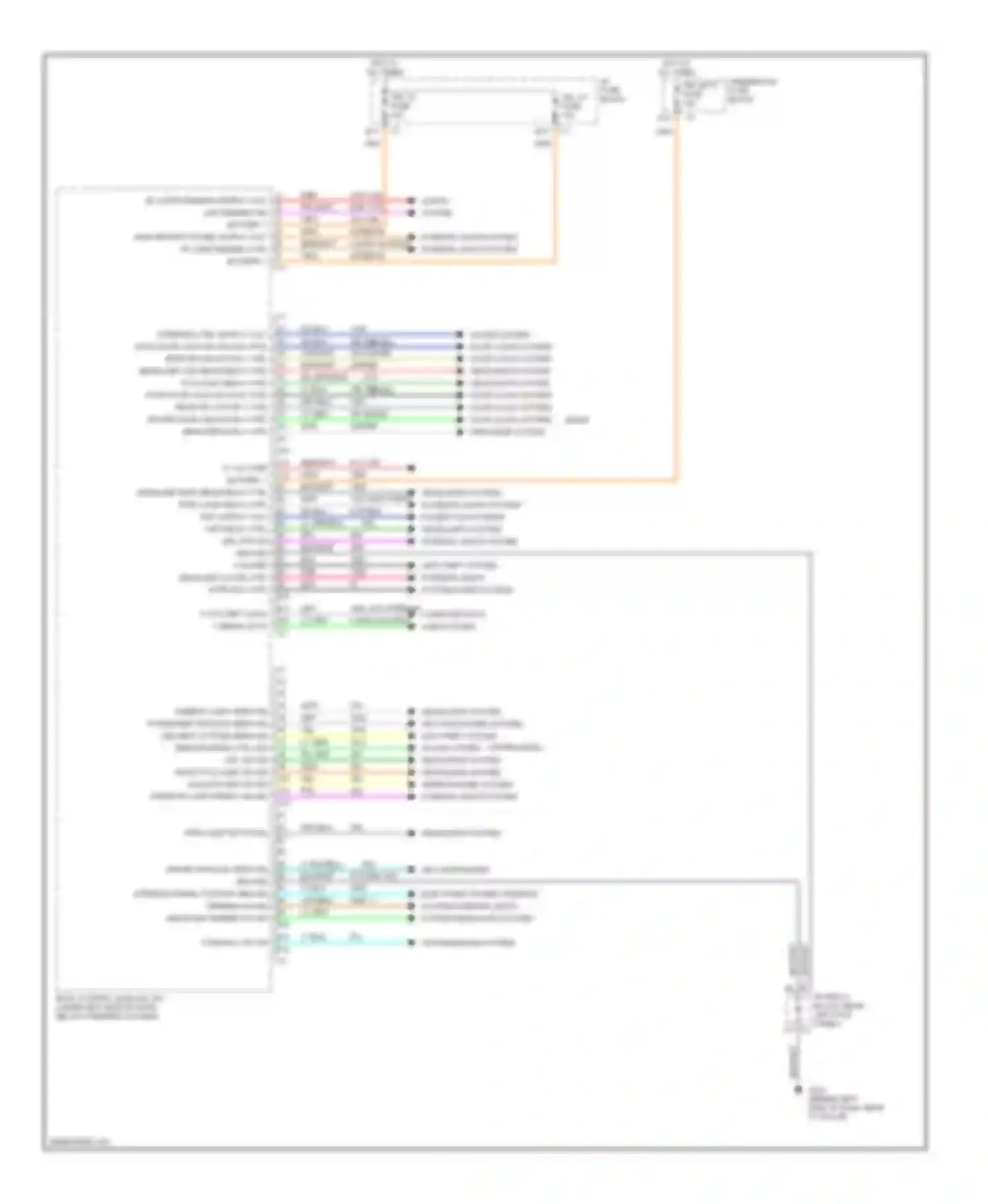 Wiring diagram 1056 1037 interior lights system computer data lines system for GMC Sierra 1500 HD  (2001-2006) (1 of 1)