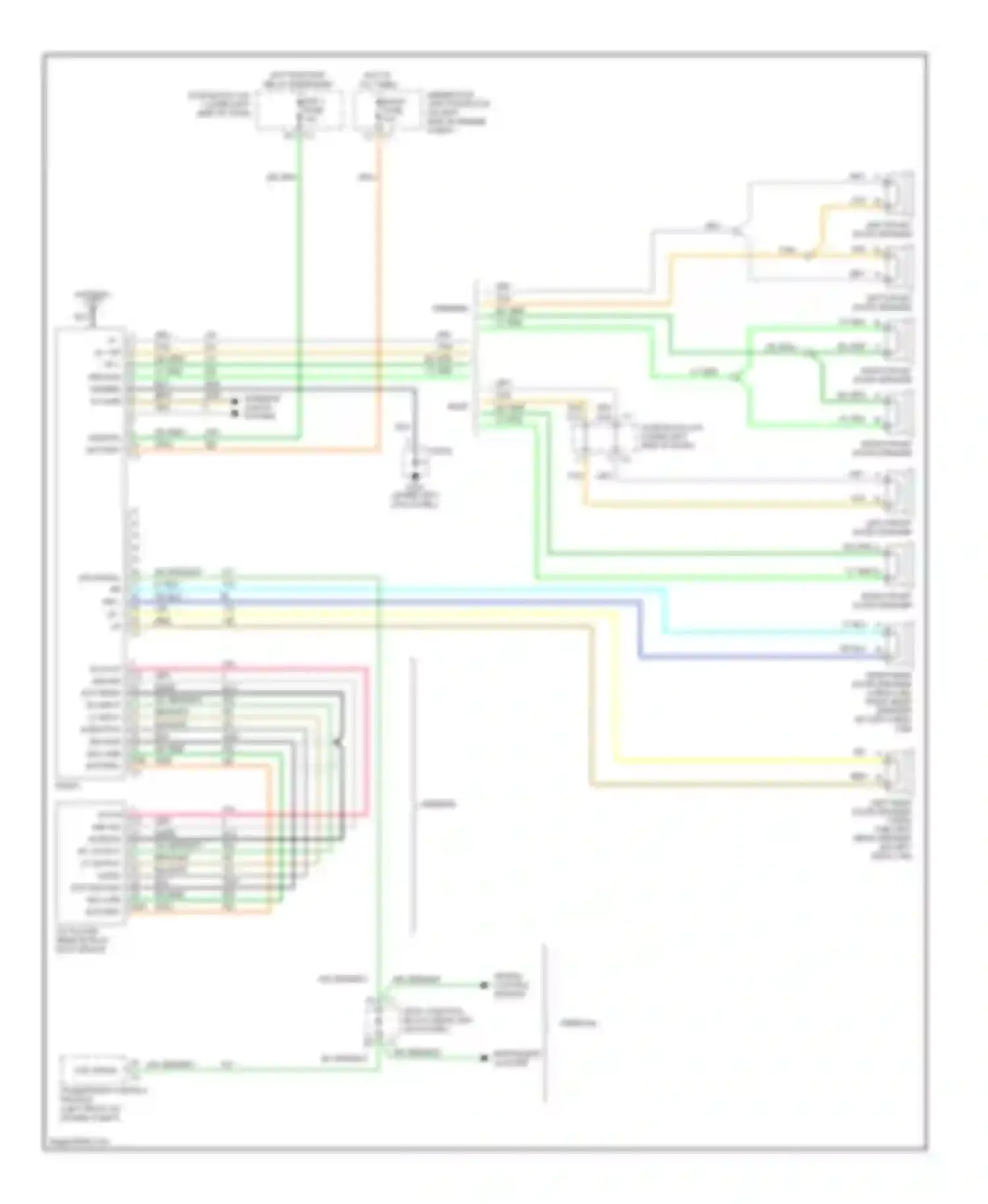 Wiring diagram dim sig in drain rt output lt output audio rtn ground e&c line battery bare for GMC Sierra 1500 HD  (2001-2006) (1 of 1)