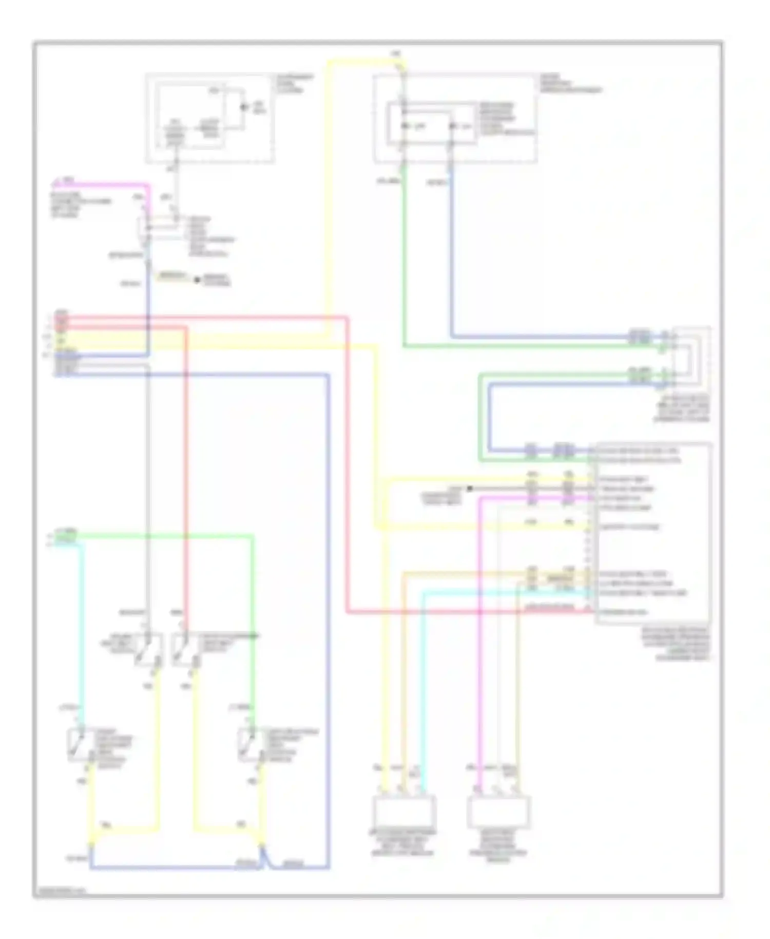 Wiring diagram inflatable restraint passenger presence system sensor for GMC Sierra 1500 HD  (2001-2006) (1 of 1)