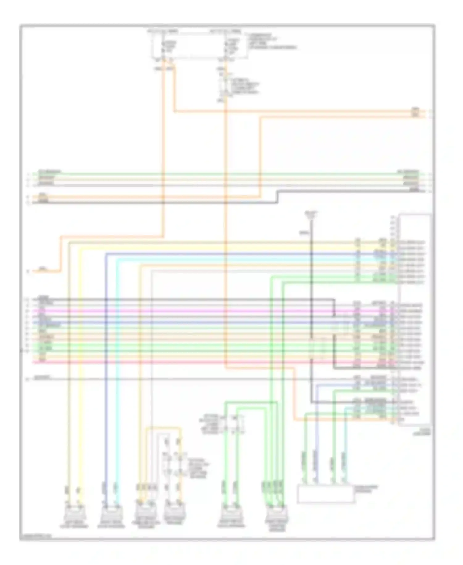 Wiring diagram left front left front tweeter door speaker speaker for GMC Sierra 1500 HD  (2001-2006) (1 of 3)