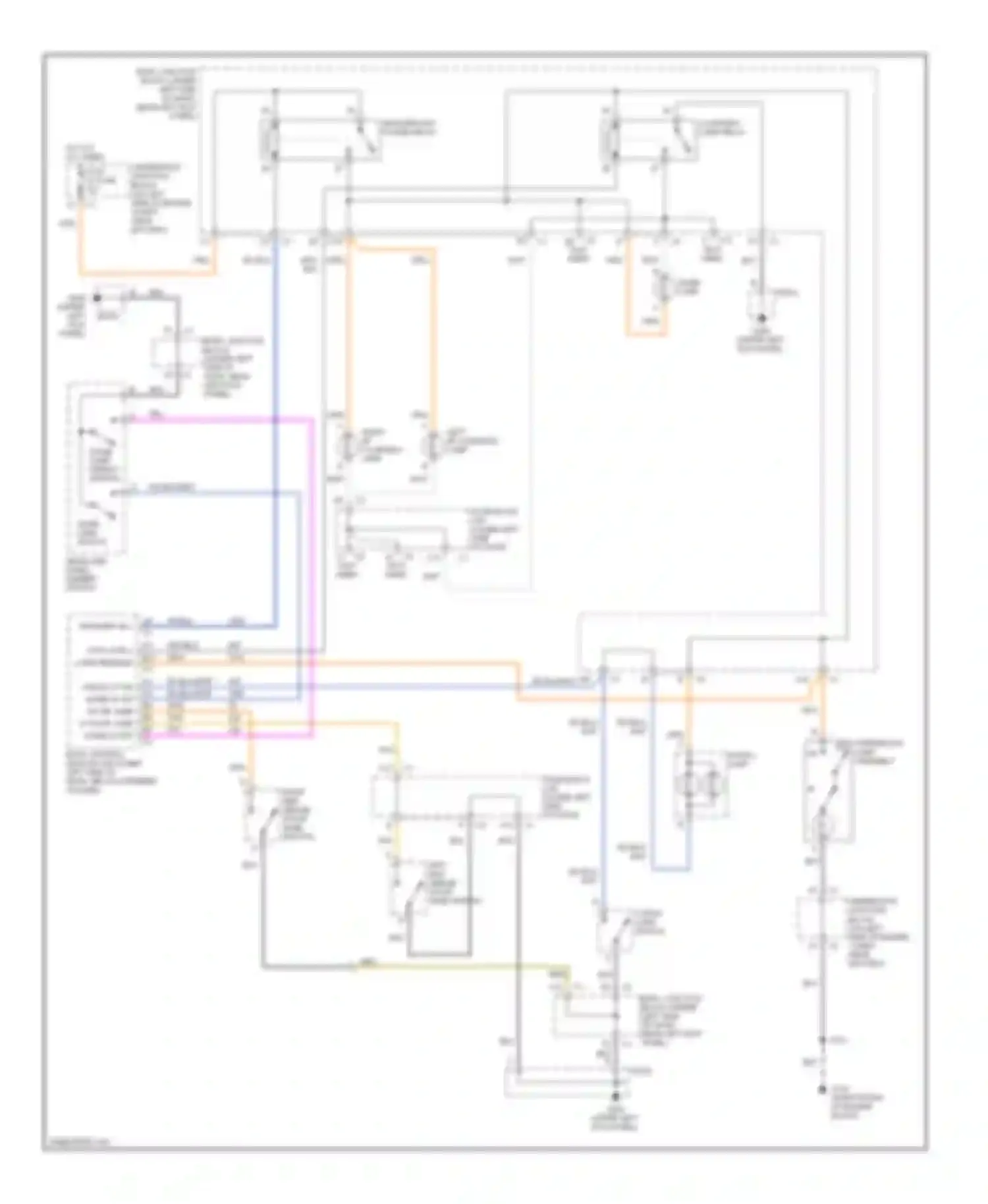 Wiring diagram left i/p courtesy lamp for GMC Sierra 1500 HD  (2001-2006) (1 of 3)
