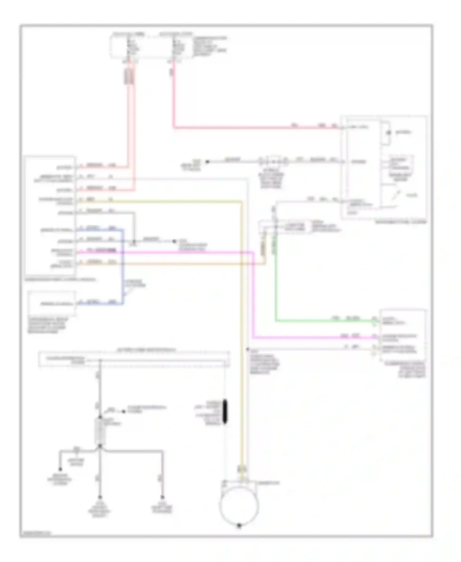 Wiring diagram power distribution system for GMC Sierra 1500 HD  (2001-2006) (4 of 27)