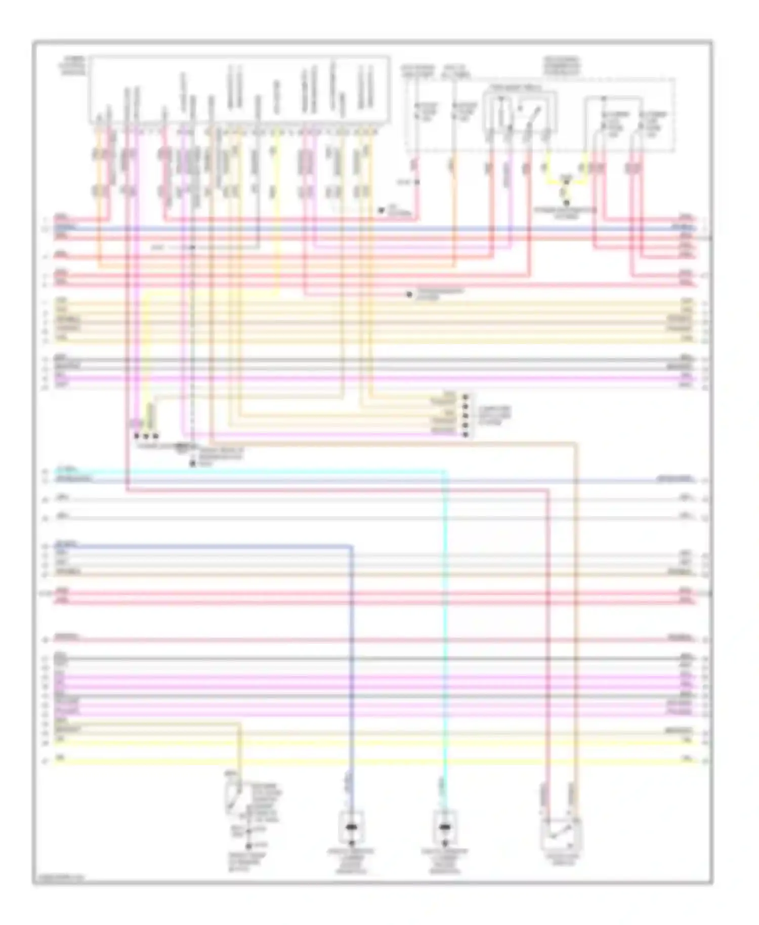 Wiring diagram power distribution system for GMC Sierra 1500 HD  (2001-2006) (20 of 27)
