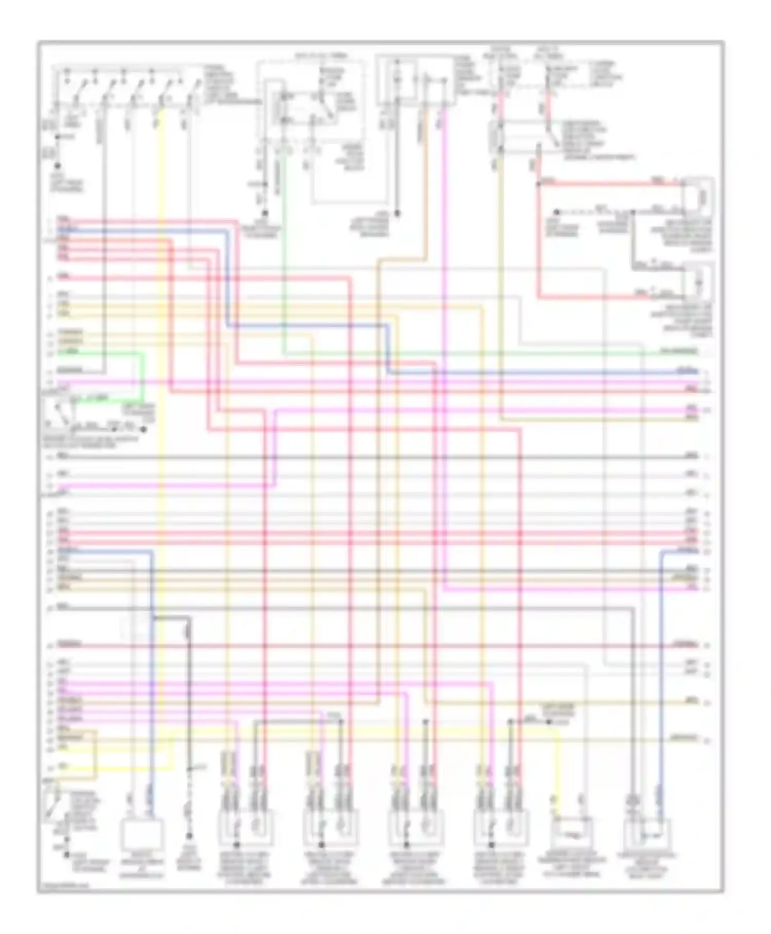 Wiring diagram (right front of engine for GMC Sierra 1500 HD  (2001-2006) (2 of 14)