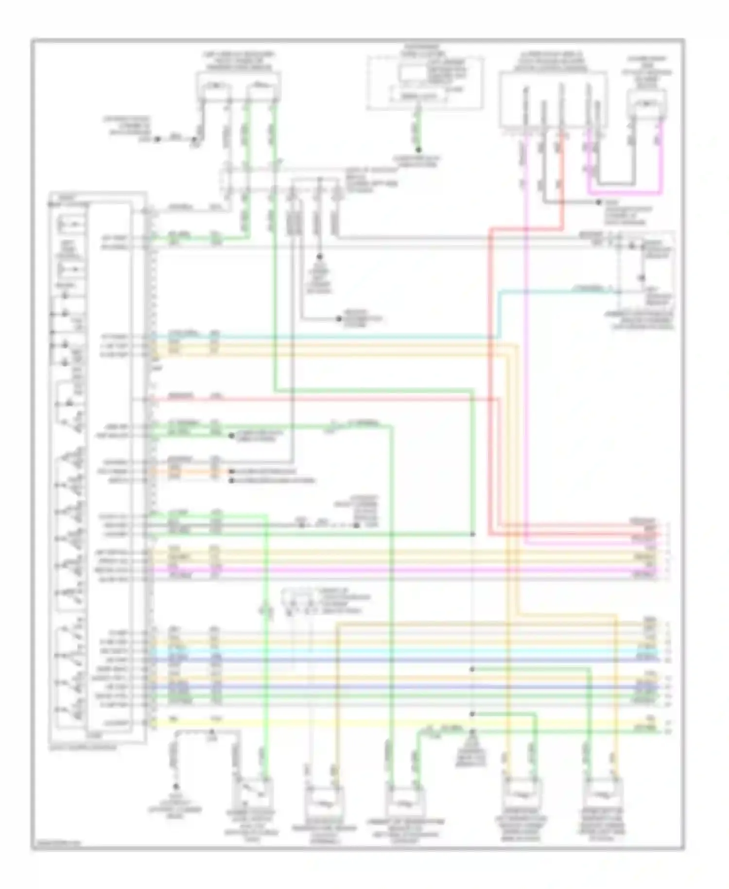 Sierra 1500 GMC  (2000-2012): Automatic a/c circuit, except hybrid (1 of 3)
