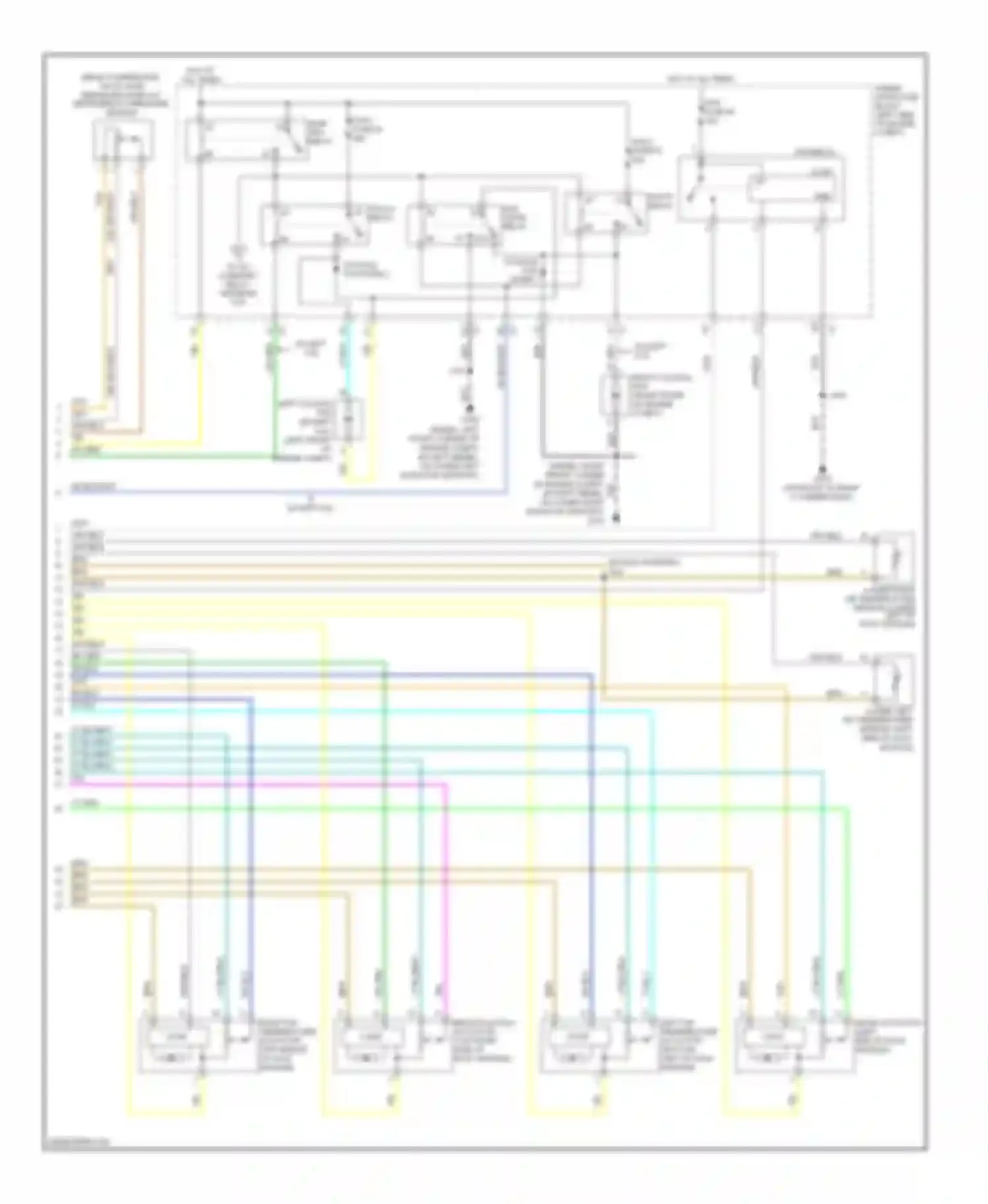 Sierra 1500 GMC  (2000-2012): Automatic a/c circuit, except hybrid (3 of 3)