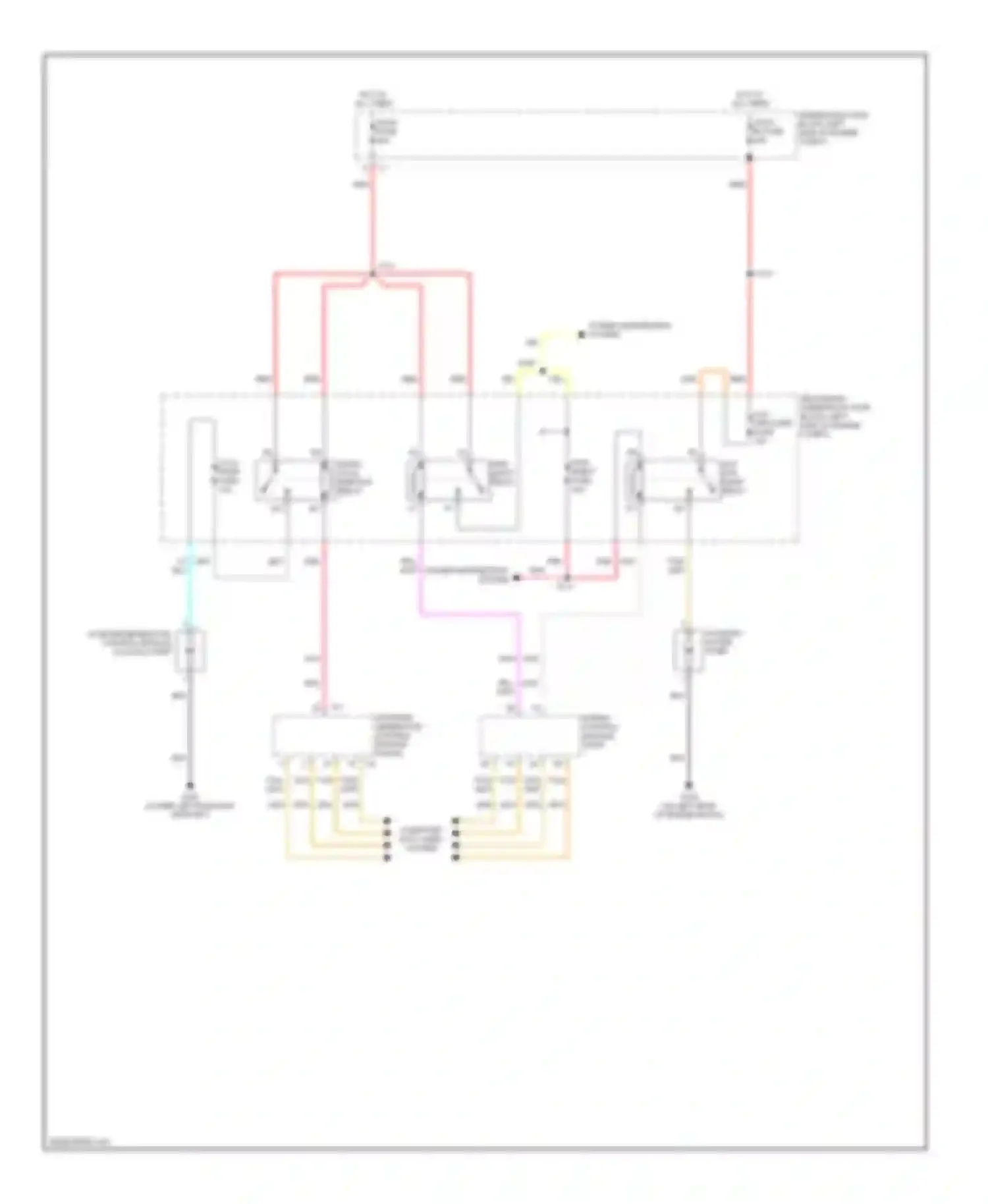 Sierra 1500 GMC  (2000-2012): Cooling fan circuit, hybrid