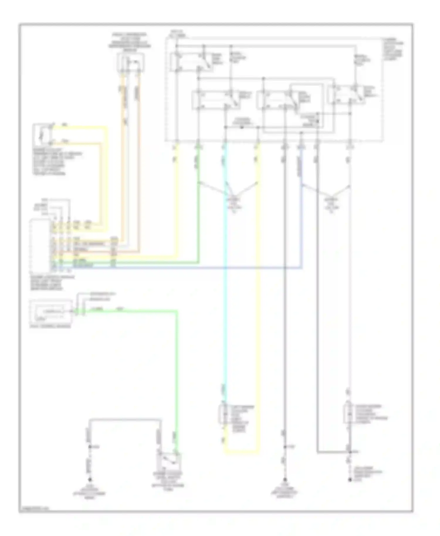 Sierra 1500 GMC  (2000-2012): Cooling fan circuit