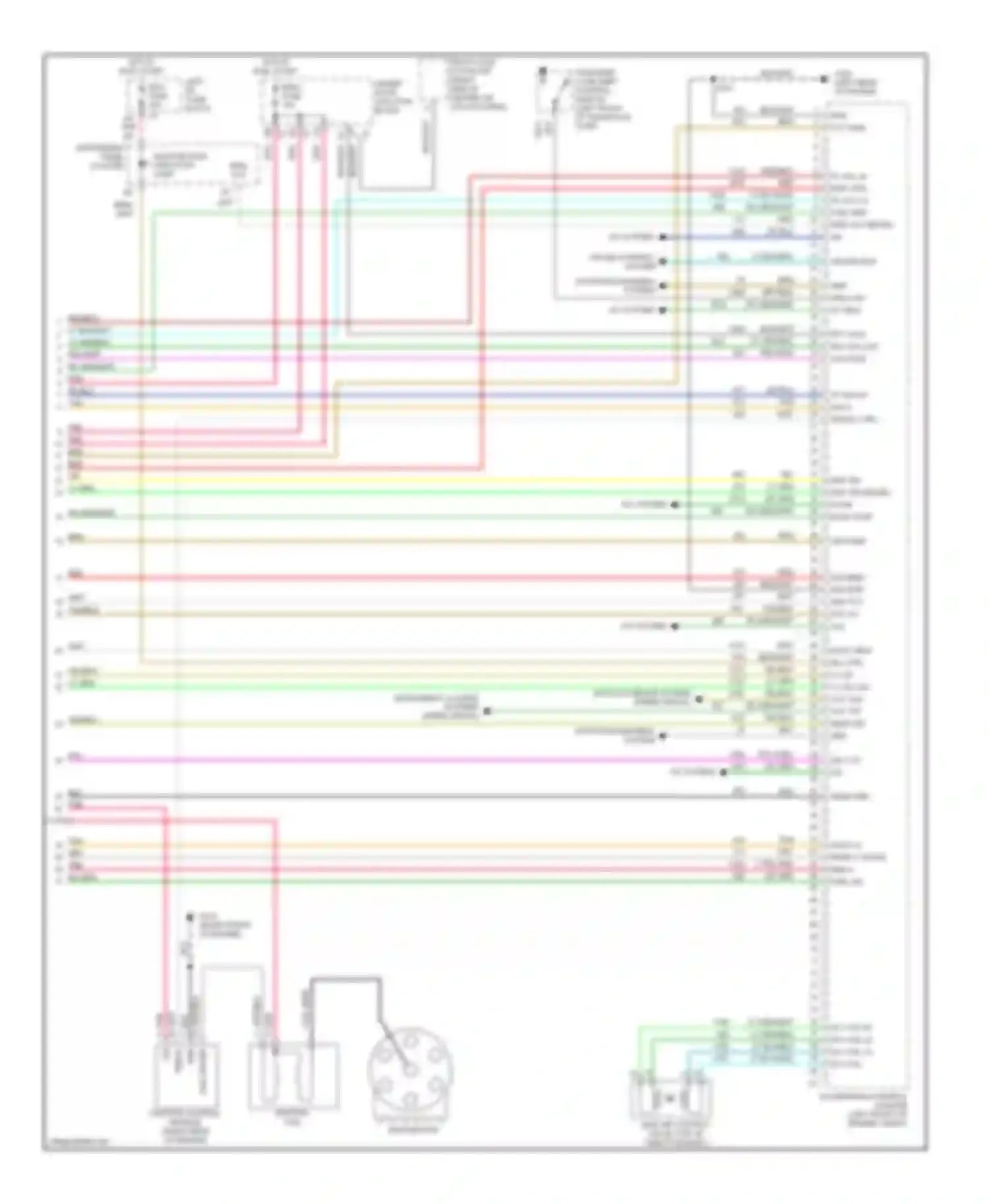Sierra 1500 GMC  (2000-2012): Wiring diagram engine performance 4.3l vin xs (4 of 4)