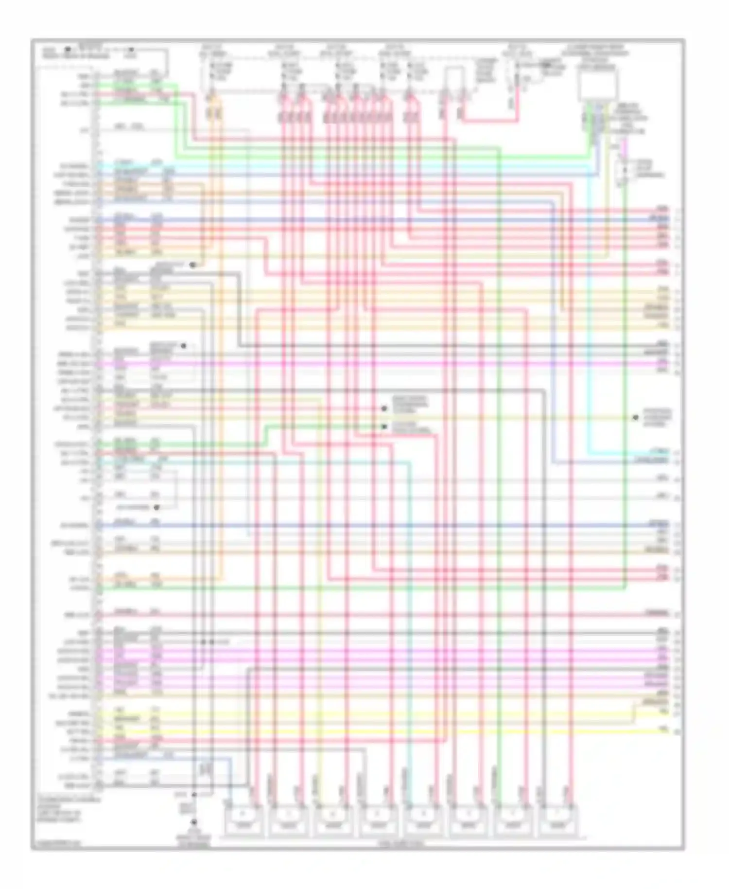 Sierra 1500 GMC  (2000-2012): Wiring diagram engine performance 5.3l vin t, except hybrid (1 of 5)