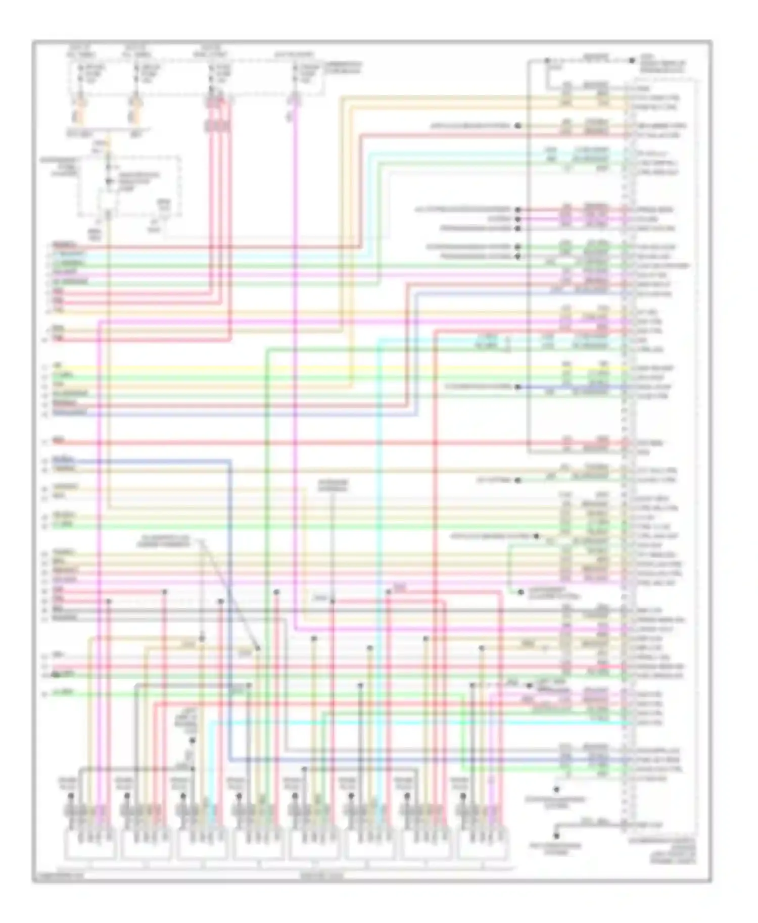 Sierra 1500 GMC  (2000-2012): Wiring diagram engine performance 5.3l vin t, except hybrid (5 of 5)