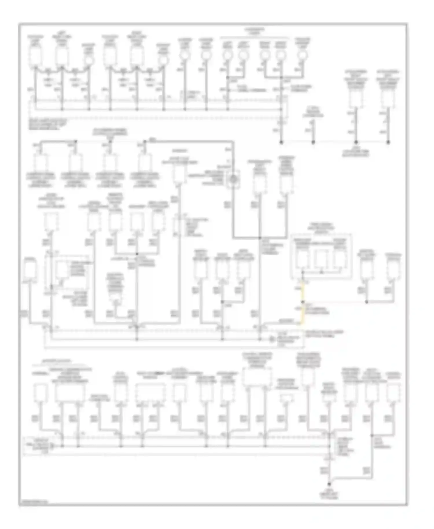 Sierra 1500 GMC  (2000-2012): Ground distribution circuit, hybrid (3 of 5)