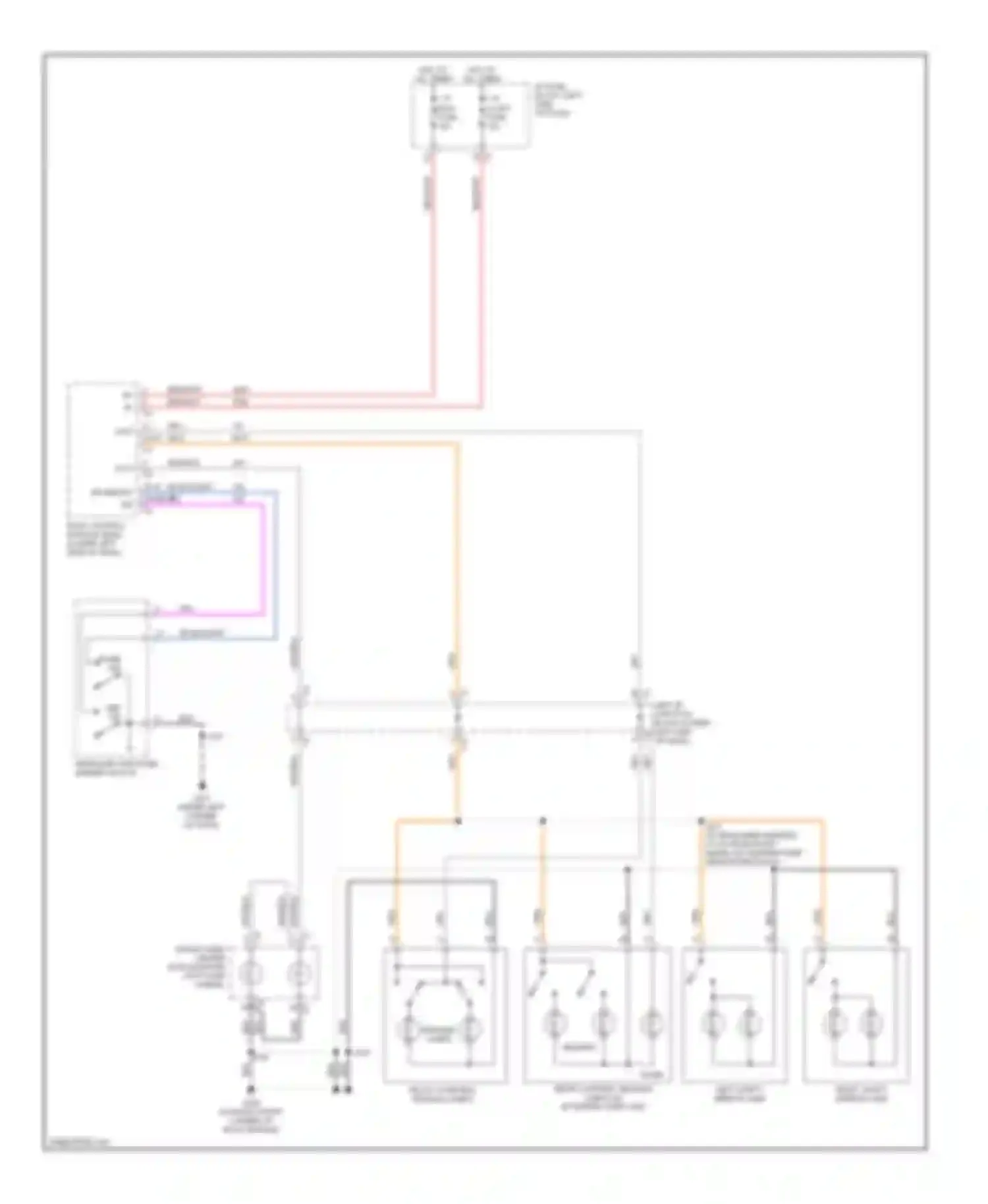 Sierra 1500 GMC  (2000-2012): Courtesy lamps circuit