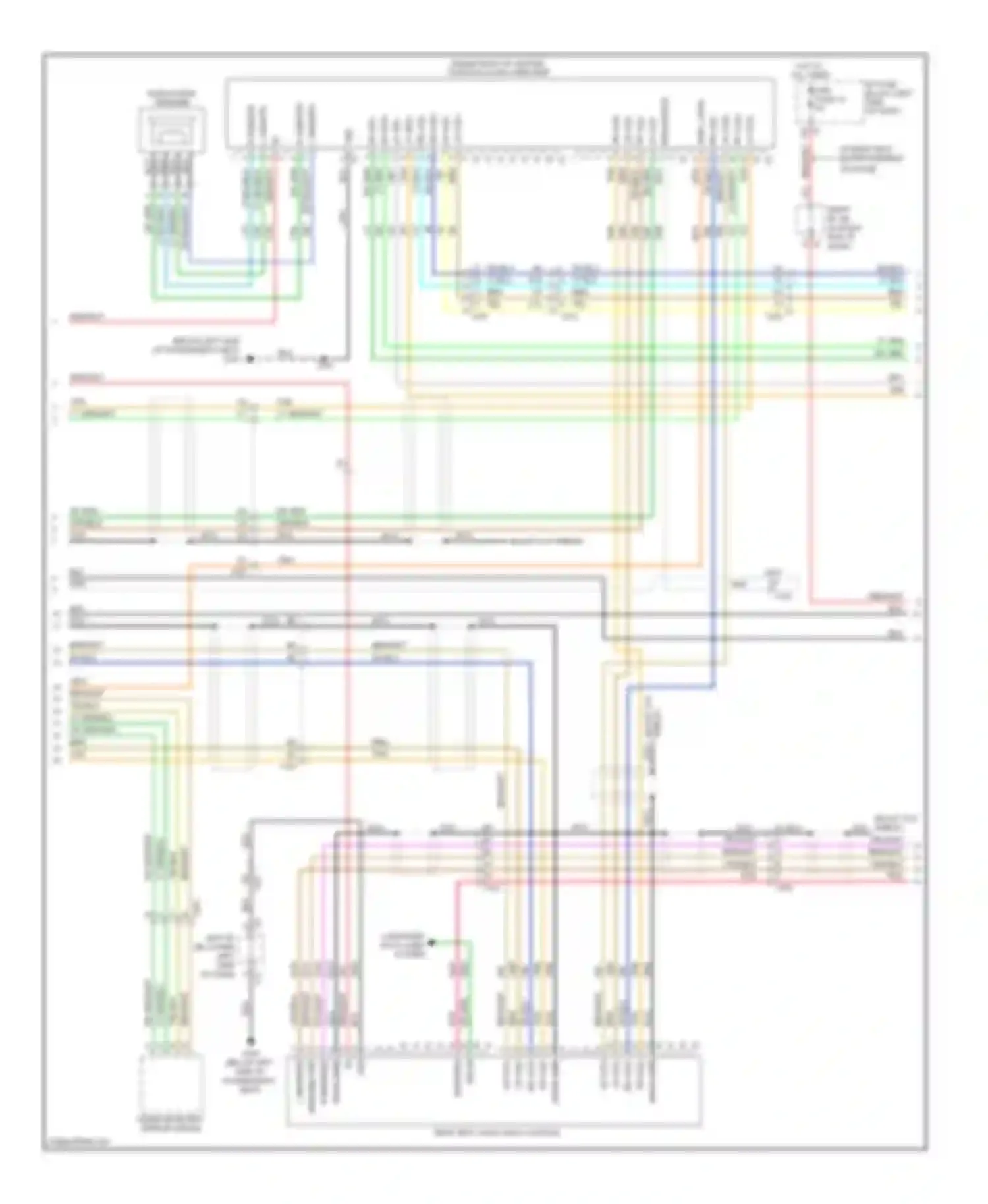 Sierra 1500 GMC  (2000-2012): Navigation circuit, with uqa, without uys & y91 (2 of 3)