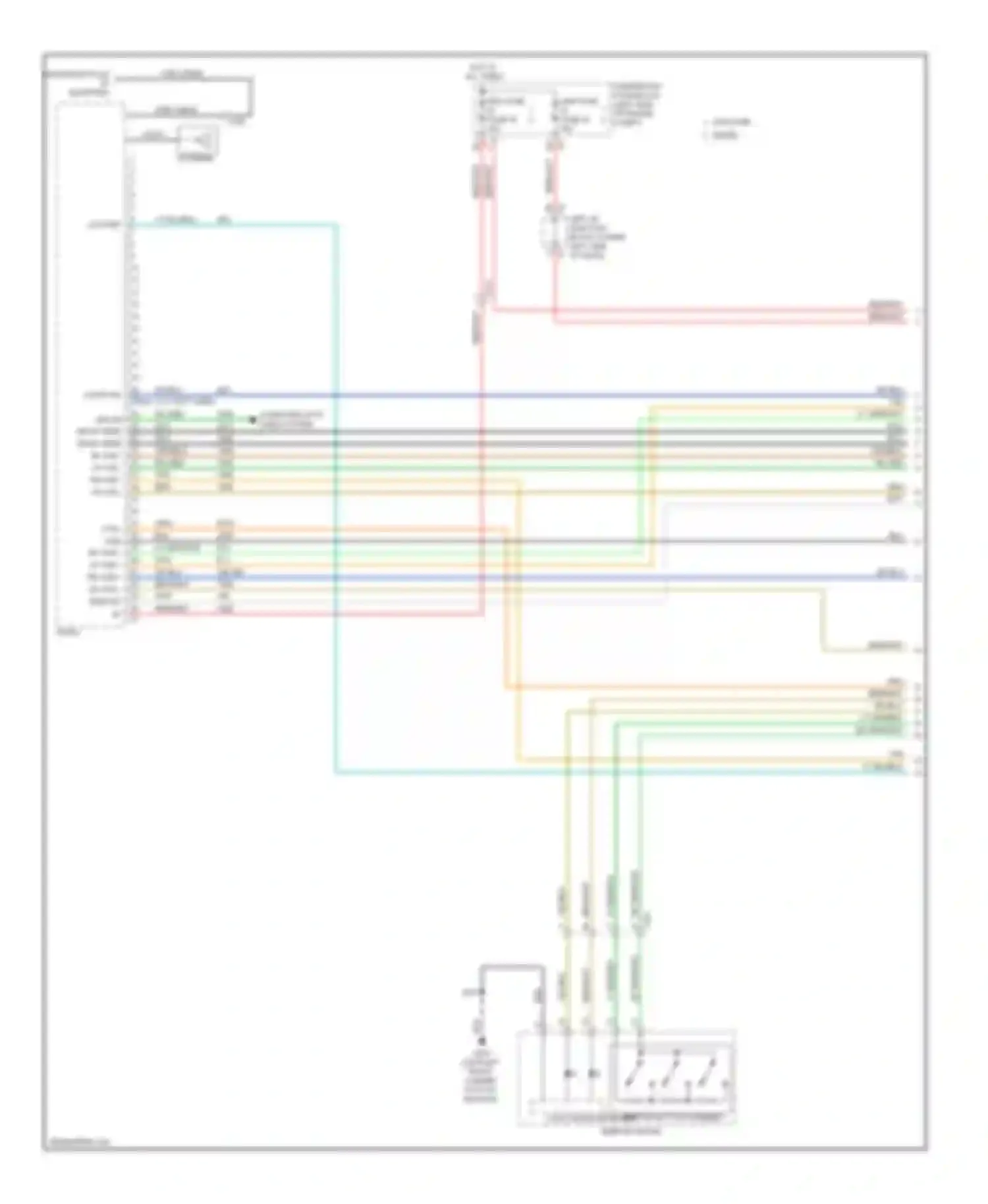 Sierra 1500 GMC  (2000-2012): Navigation circuit, with uys & uqa, without y91 (1 of 5)
