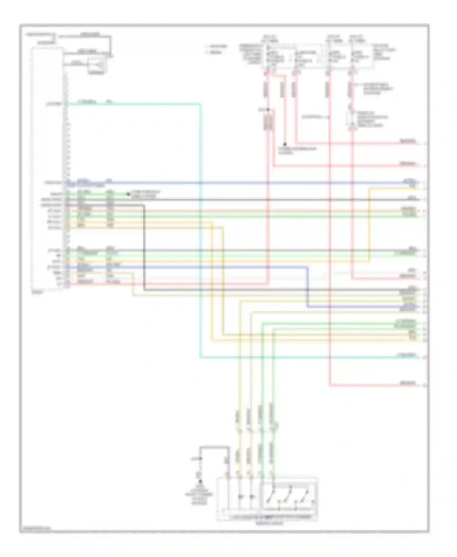 Sierra 1500 GMC  (2000-2012): Navigation circuit, with uys, y91 & uqa (1 of 5)