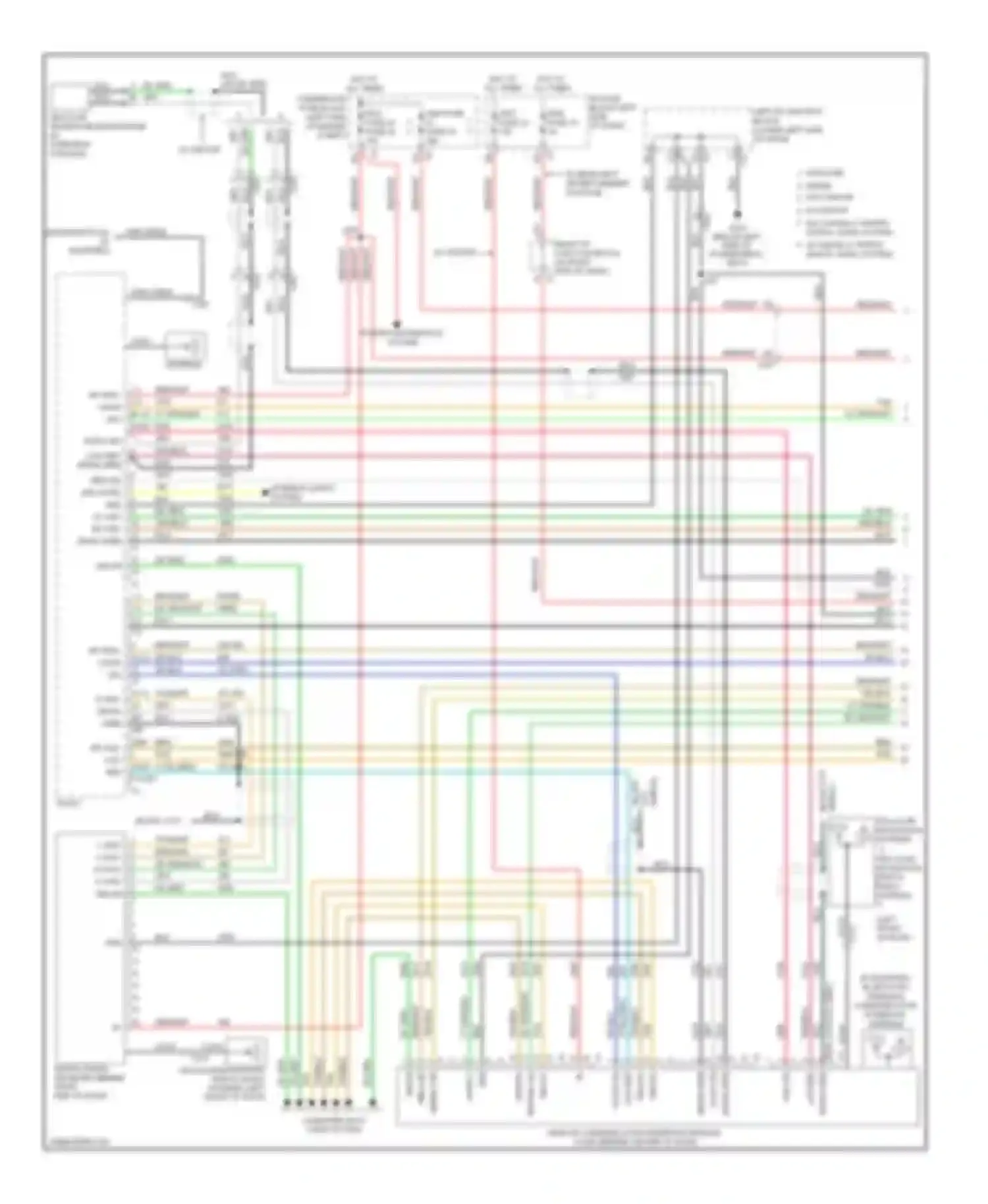 Sierra 1500 GMC  (2000-2012): Navigation circuit, with y91 & uqa, without uys (1 of 3)