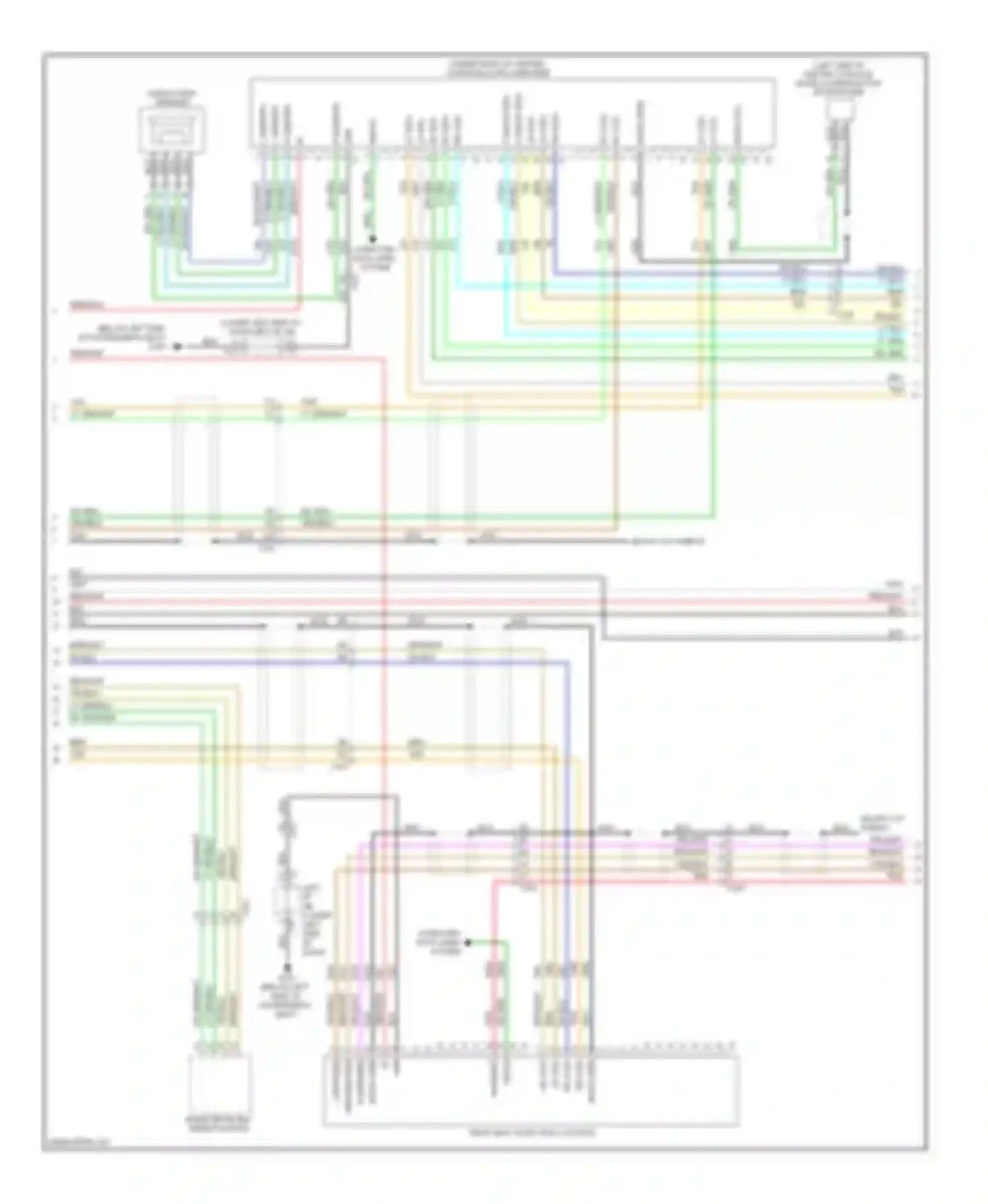 Sierra 1500 GMC  (2000-2012): Navigation circuit, with y91 & uqa, without uys (2 of 3)