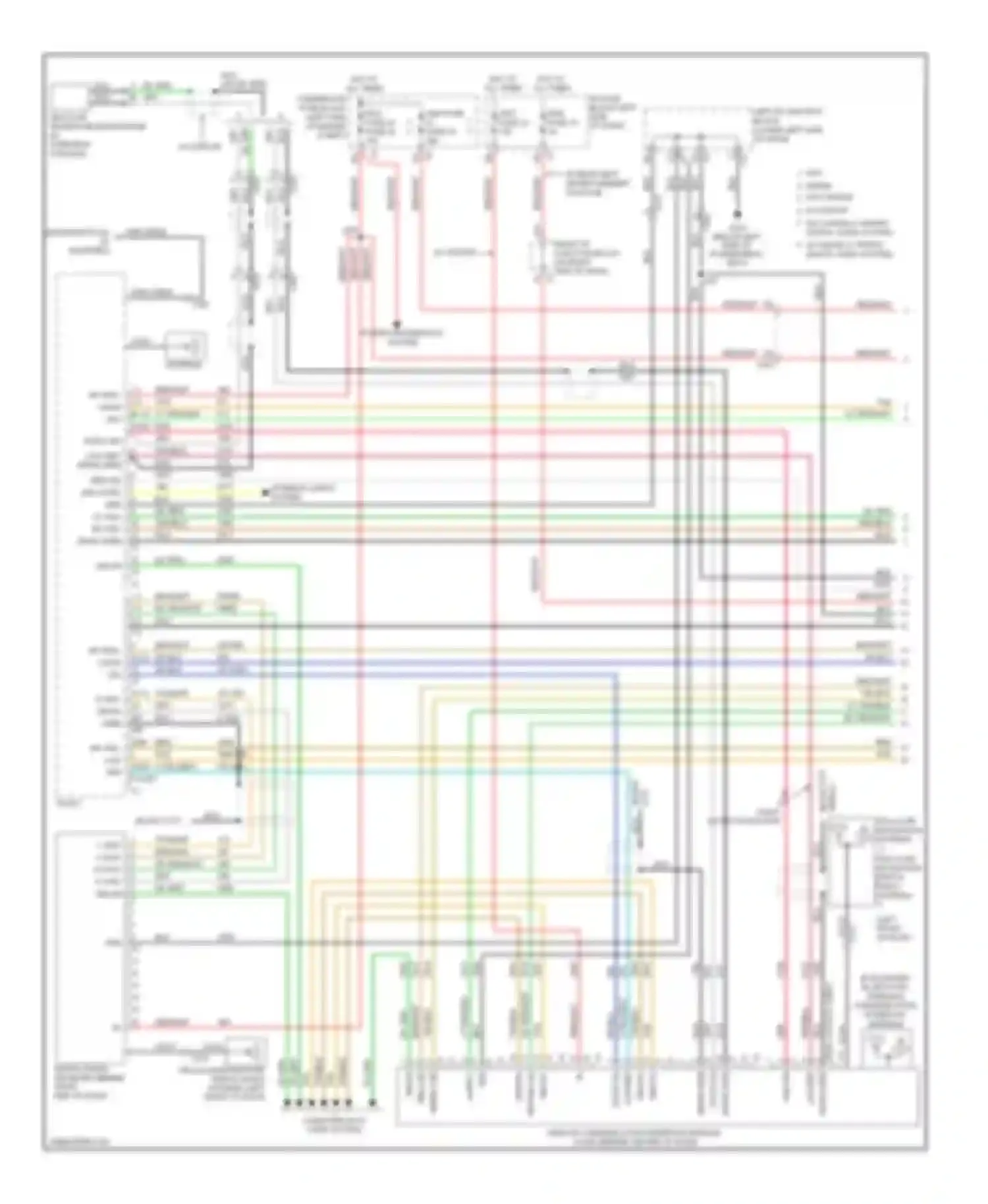 Sierra 1500 GMC  (2000-2012): Navigation circuit, with y91 & with uqa (1 of 3)