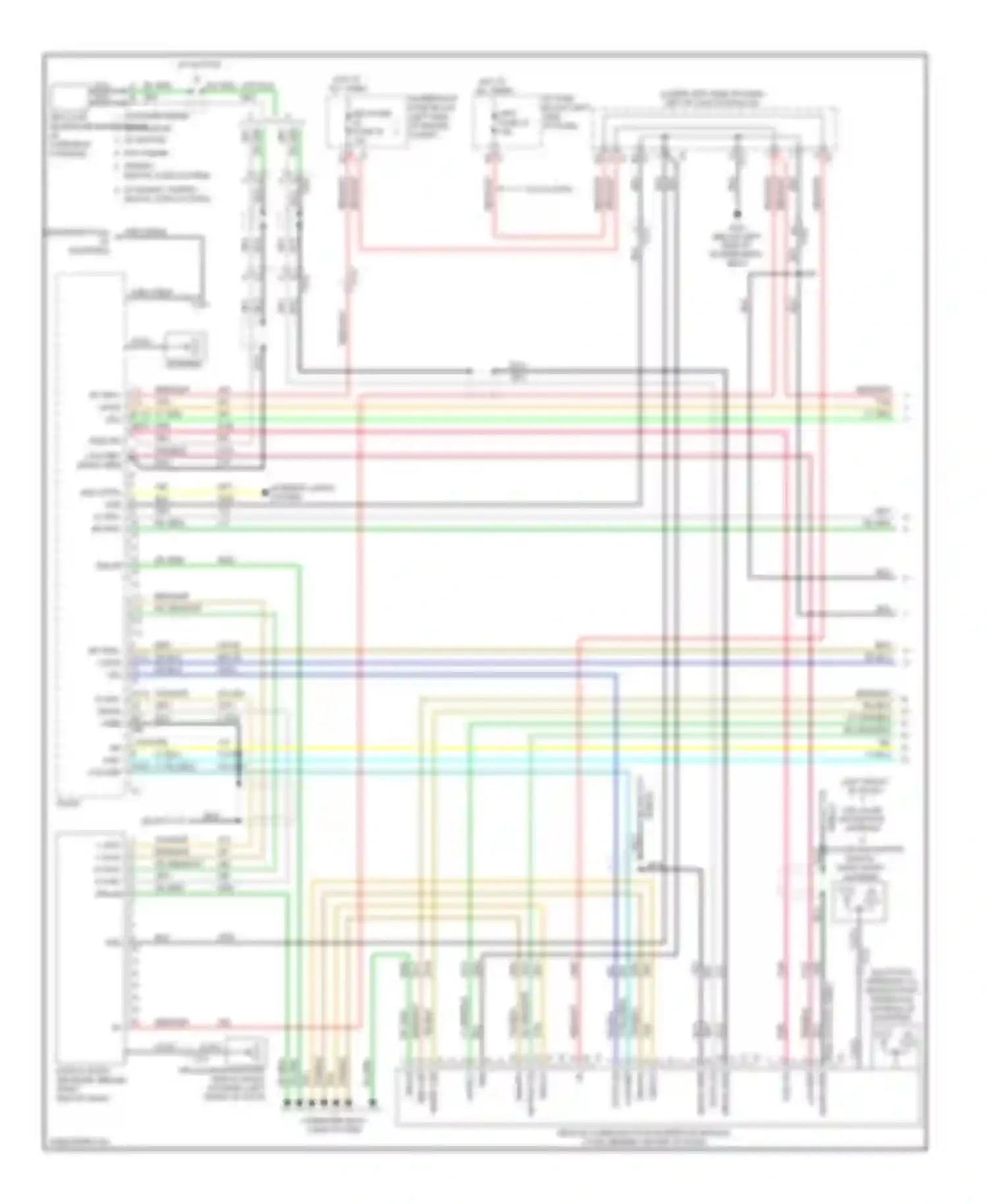 Sierra 1500 GMC  (2000-2012): Navigation circuit, without uys, y91 & uqa (1 of 3)