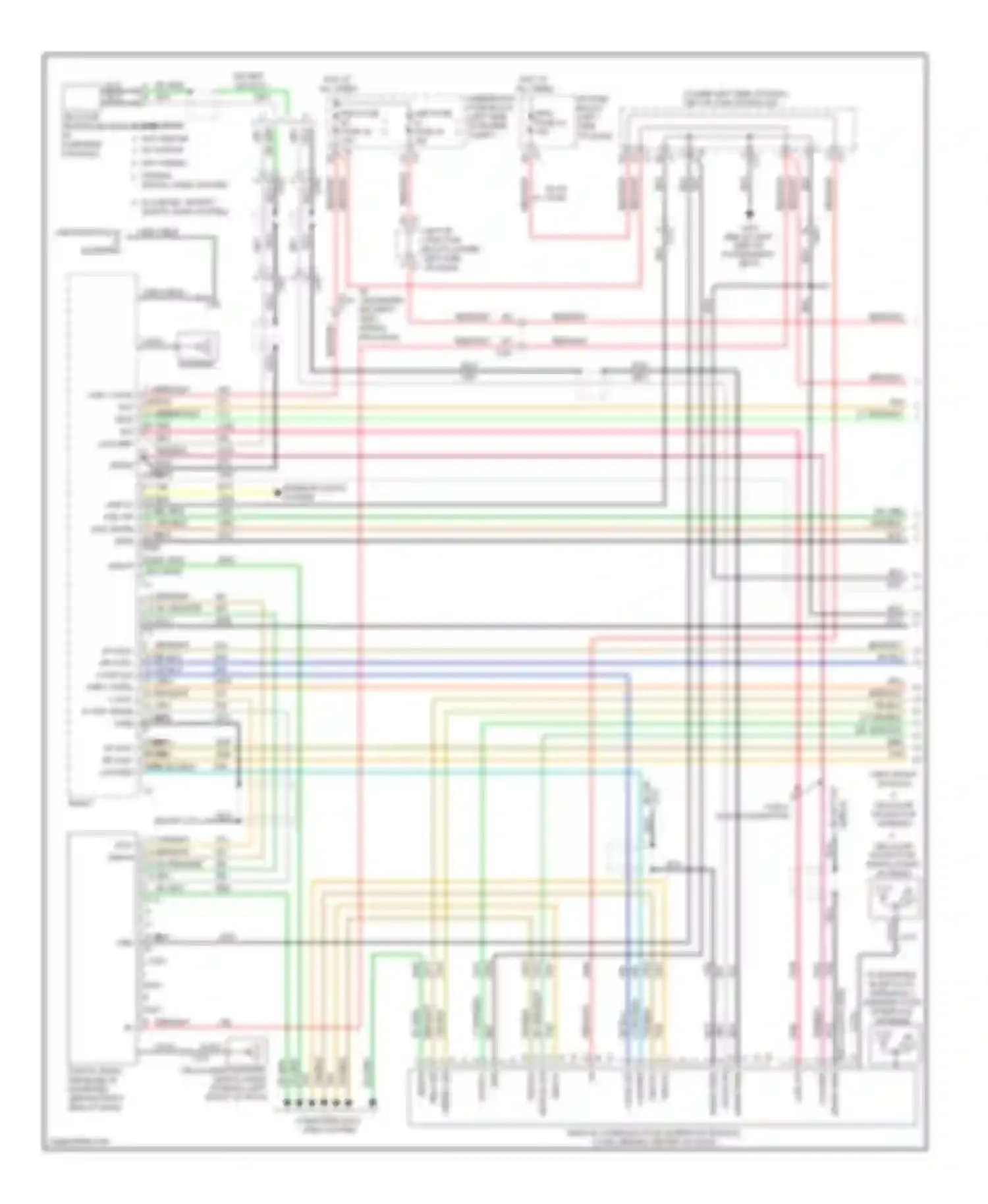 Sierra 1500 GMC  (2000-2012): Navigation circuit, without y91 & with uqa (1 of 3)