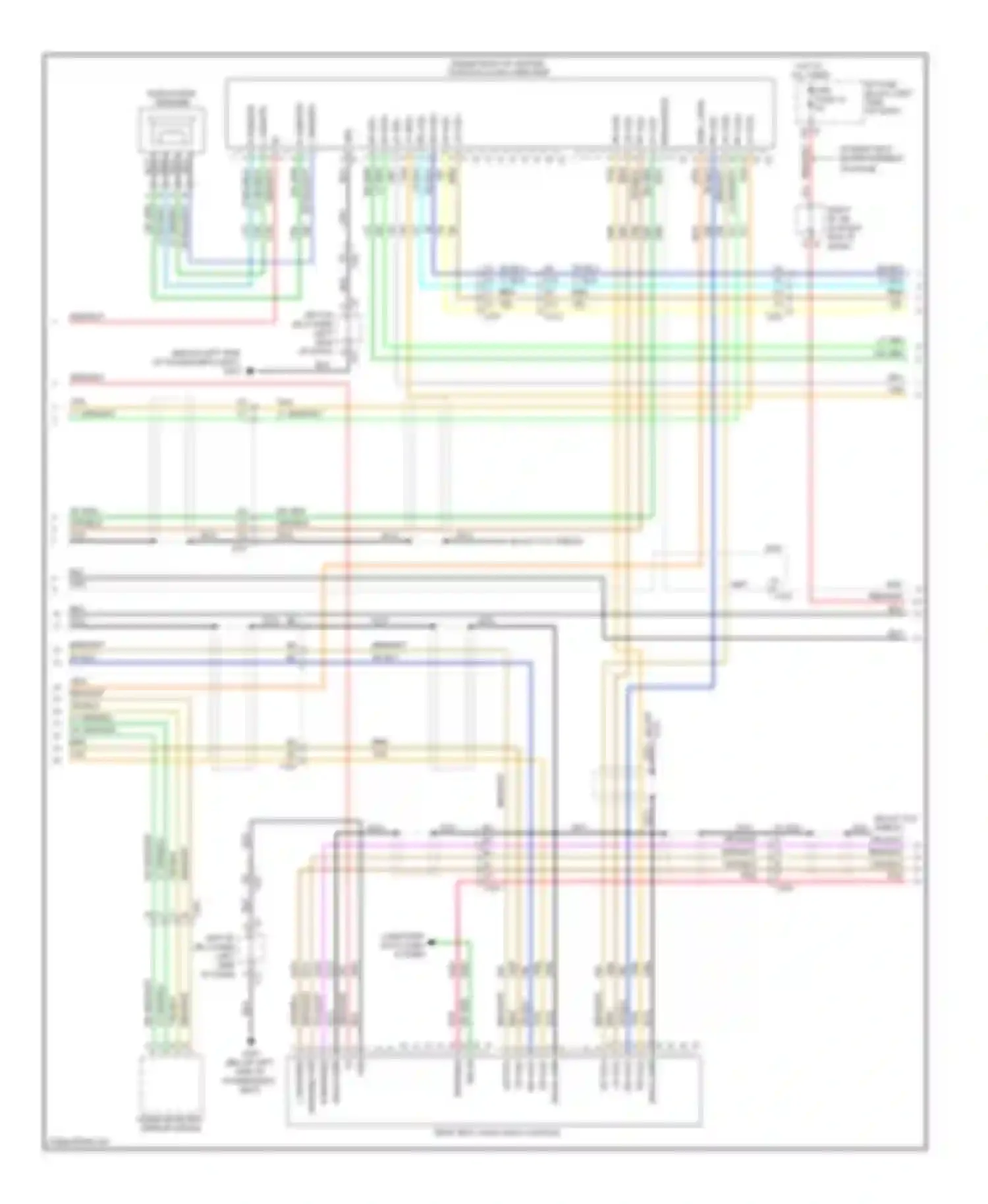 Sierra 1500 GMC  (2000-2012): Navigation circuit, without y91 & with uqa (2 of 3)
