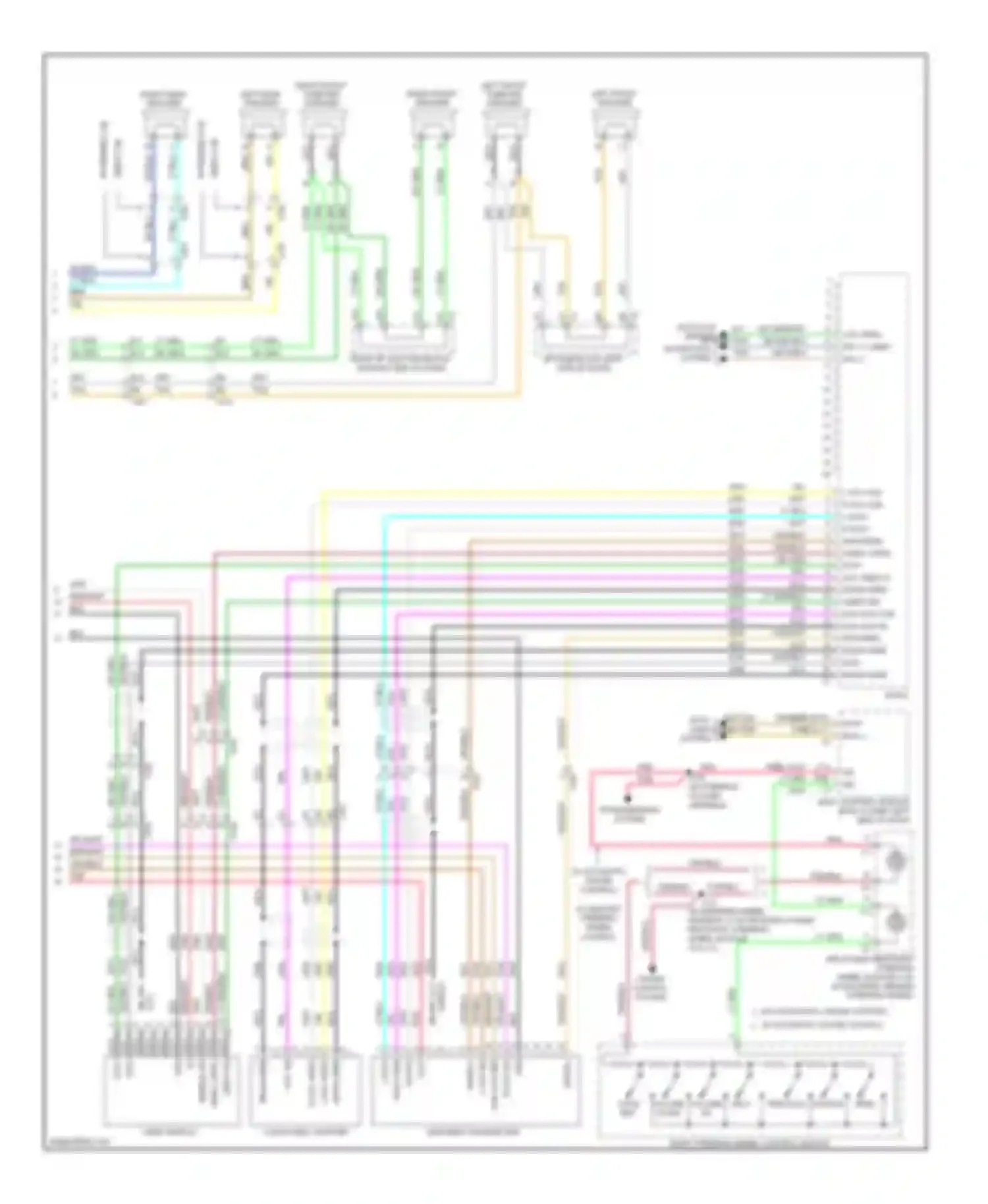 Sierra 1500 GMC  (2000-2012): Navigation circuit, without y91 & with uqa (3 of 3)