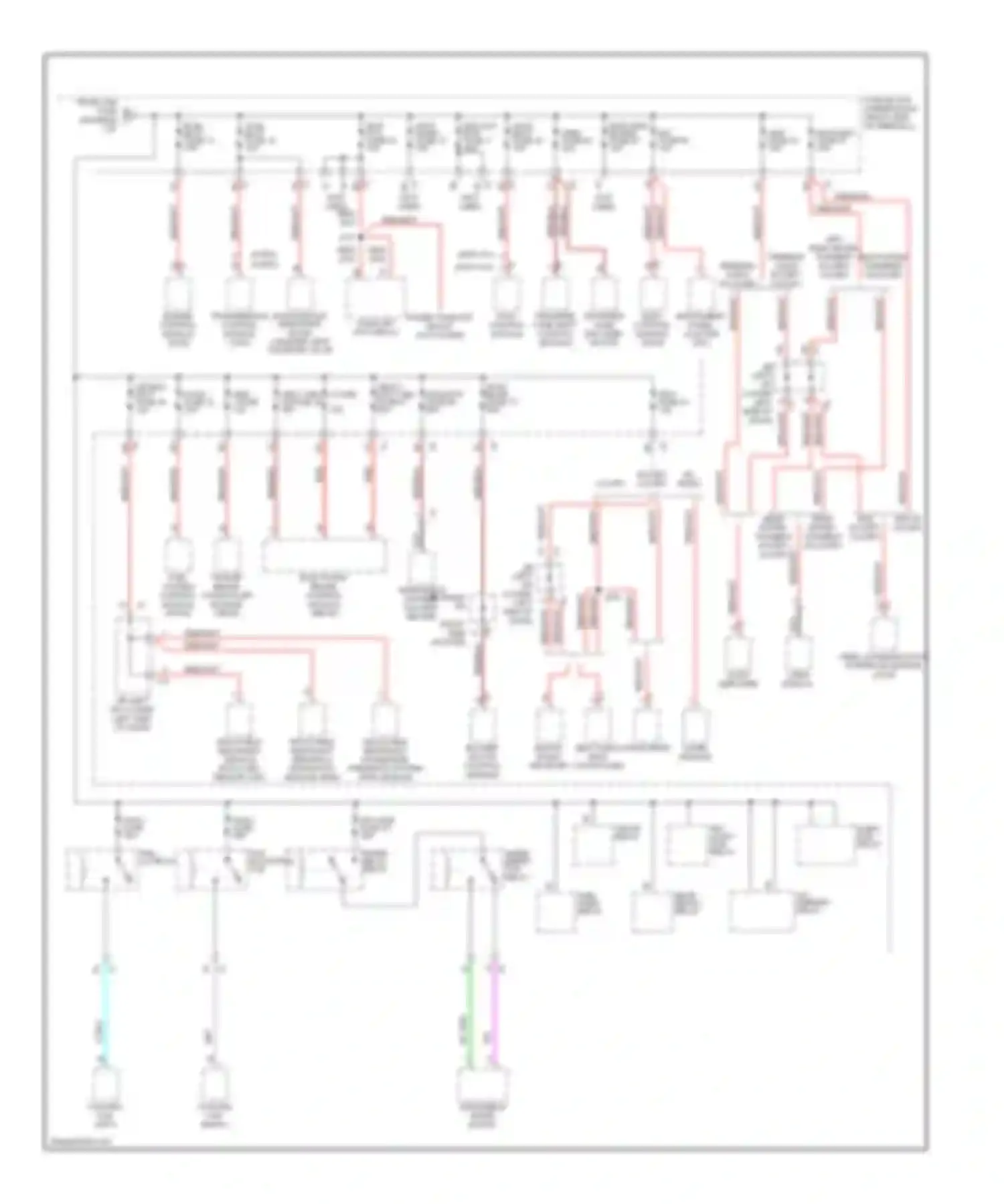Sierra 1500 GMC  (2000-2012): 4.8l vin c, power distribution circuit (3 of 5)