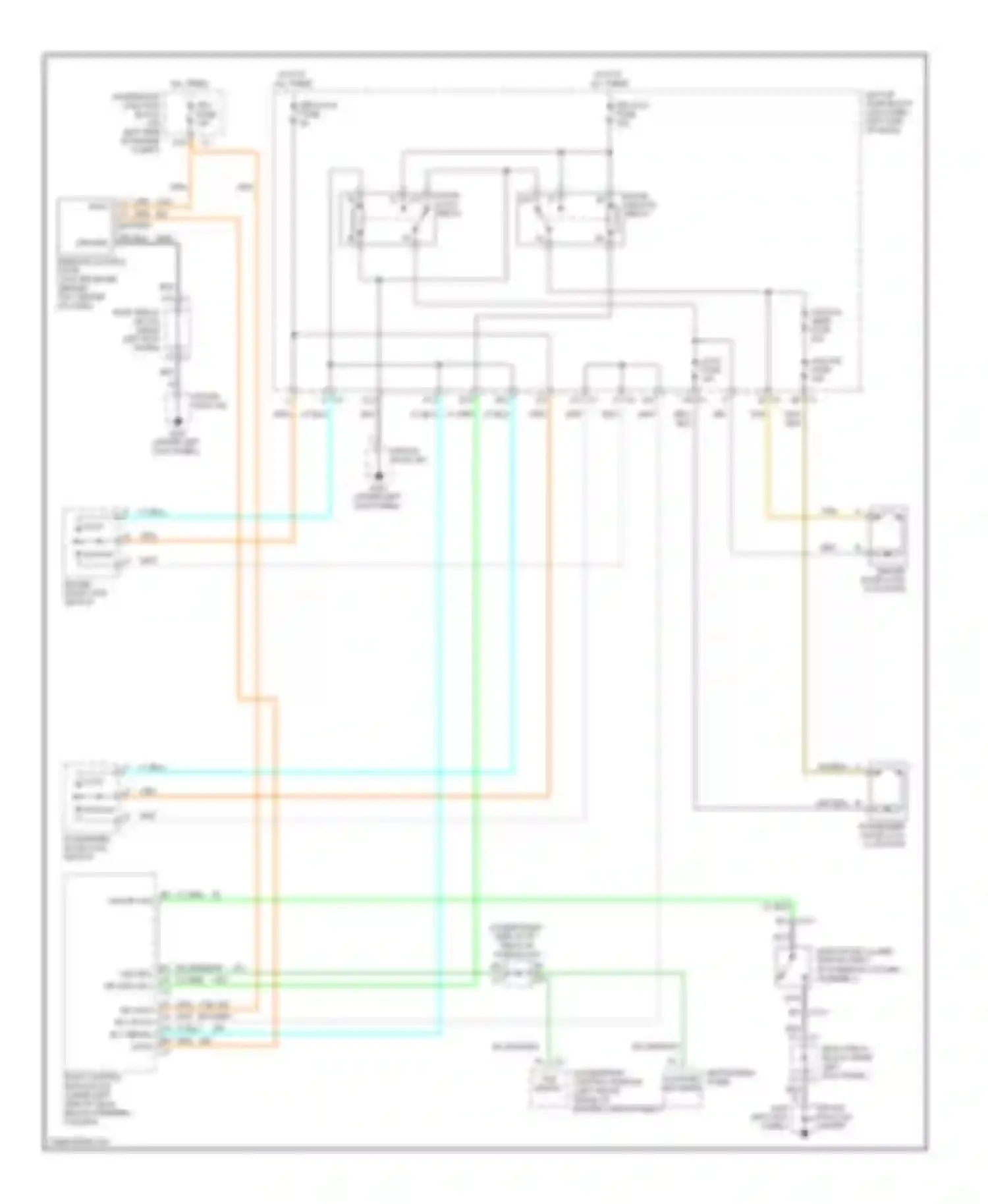 Sierra 1500 GMC  (2000-2012): Power door lock circuit, base
