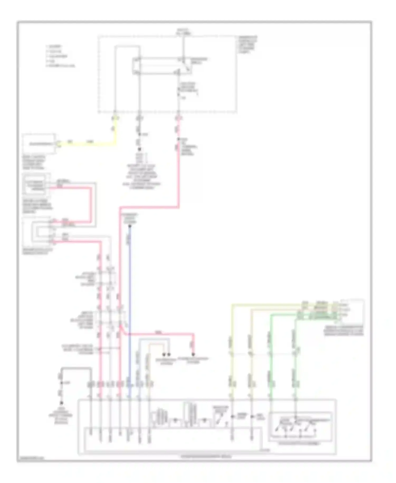 Sierra 1500 GMC  (2000-2012): Electrochromic mirror circuit