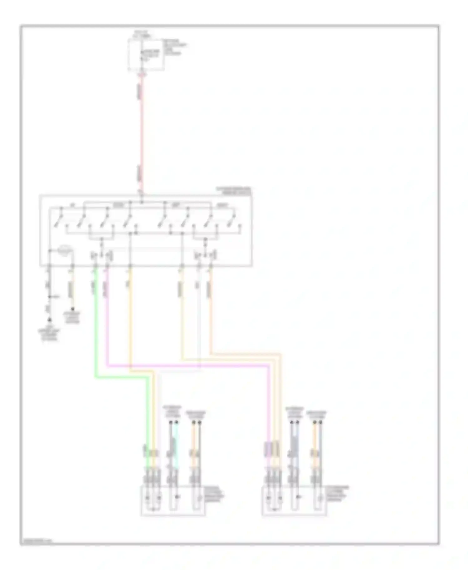 Sierra 1500 GMC  (2000-2012): Power mirrors circuit, manual foldiing mirror